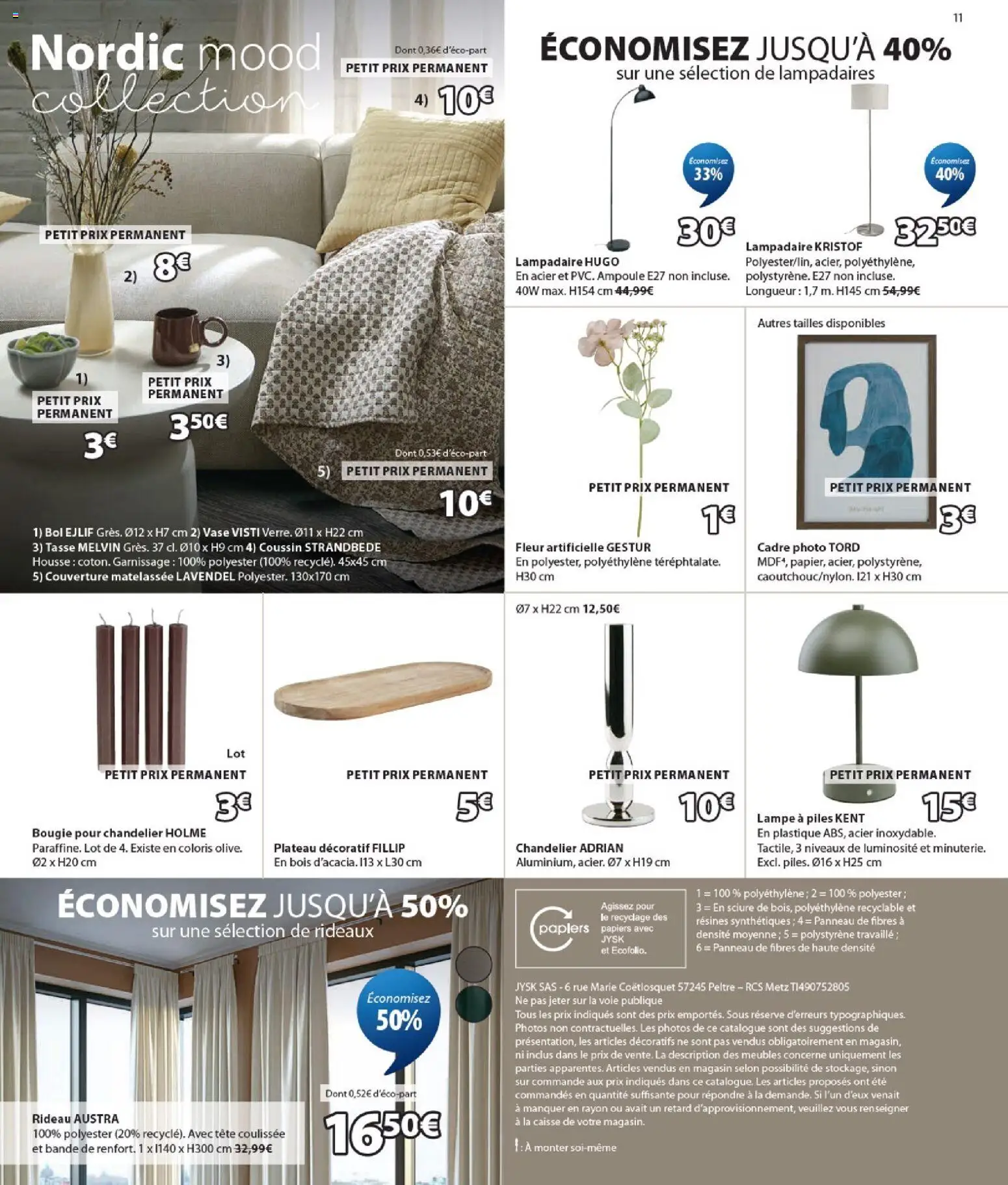 {H1} | Page: 11 | Produits: Plateau, Lampadaire, Lampe, Rideau