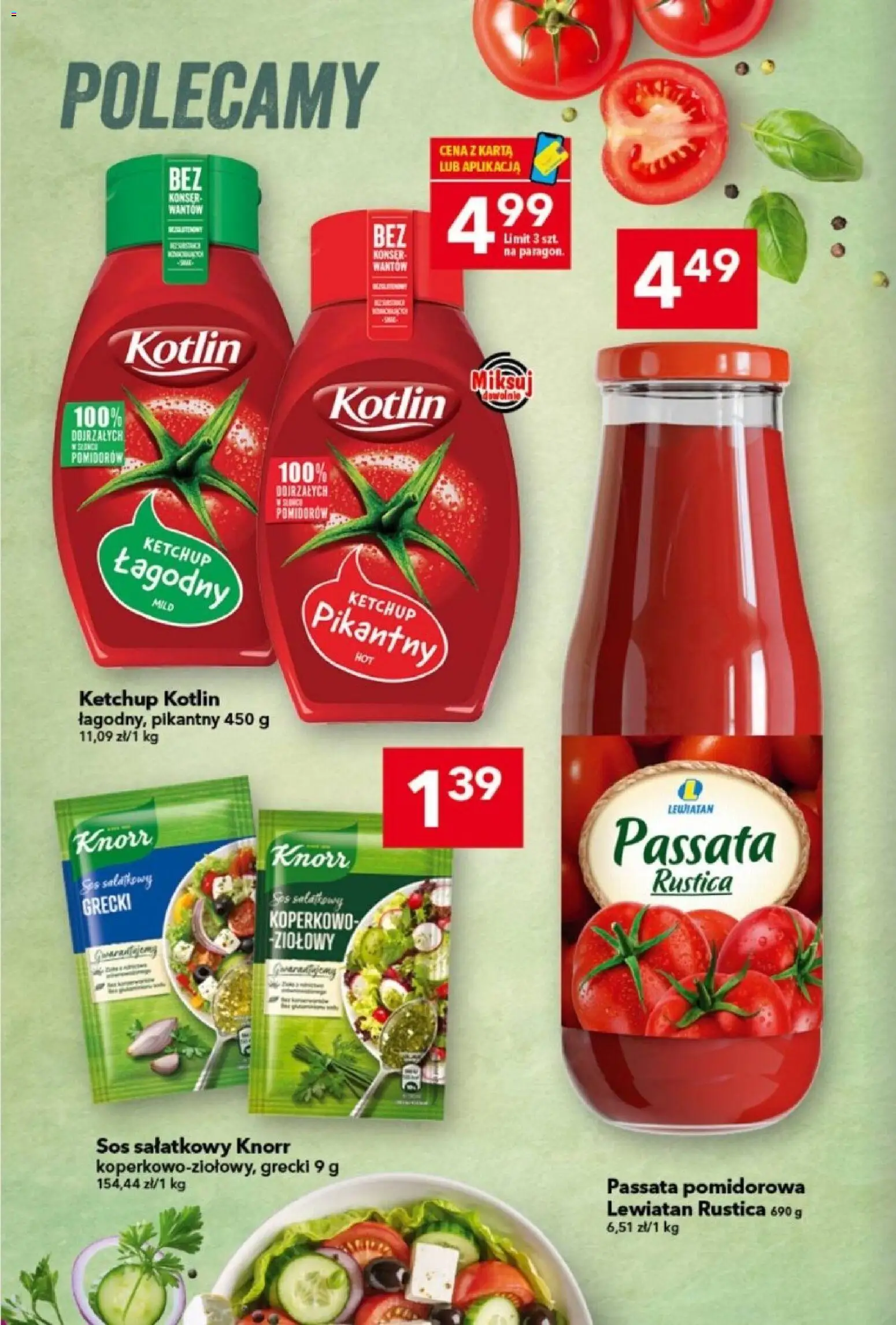 Lewiatan gazetka od 30.07.2026 | Strona: 4 | Produkty: Karta, Ketchup, Passata, Sos