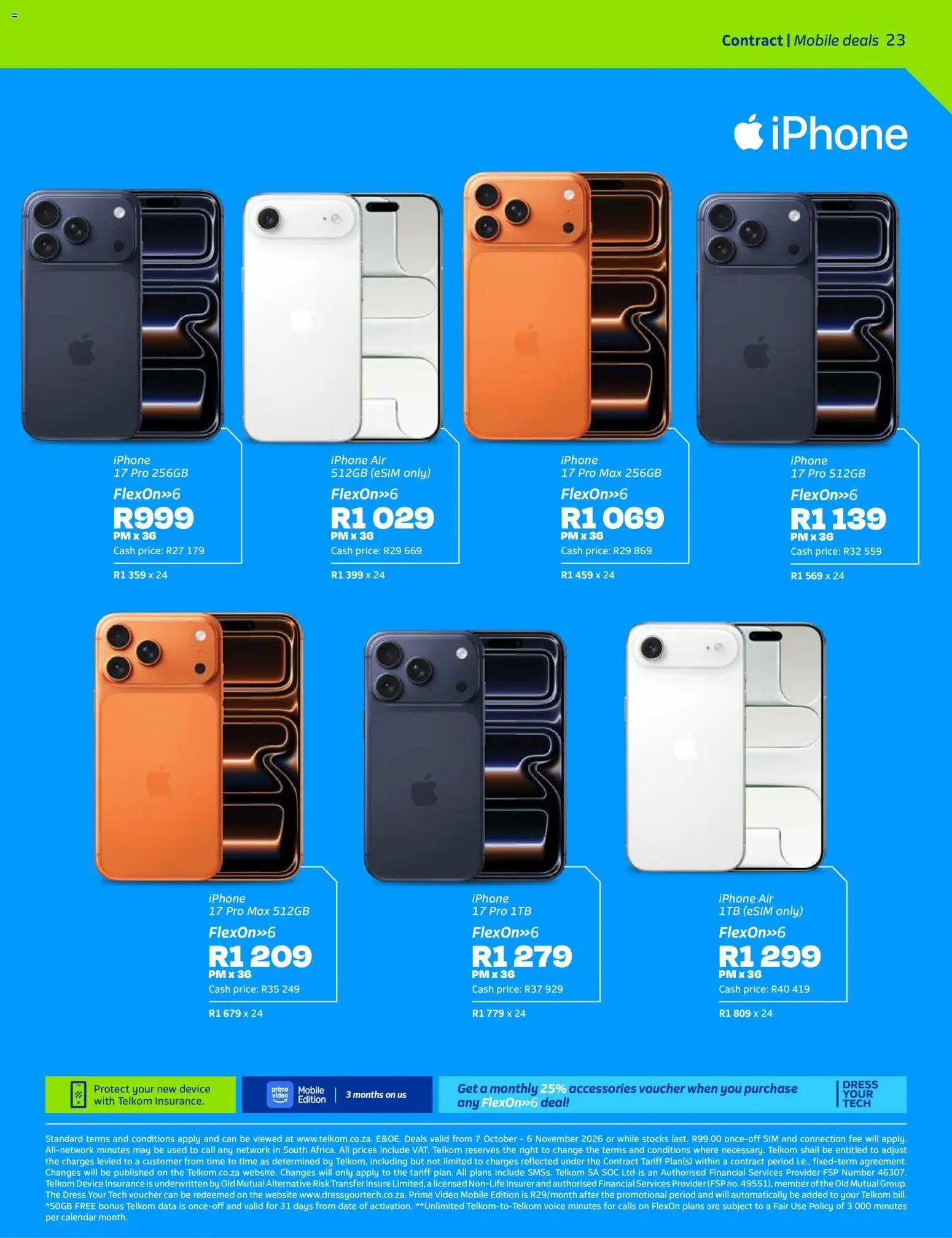 New Telkom catalogue – valid from 07/10/2026 | Page: 23 | Products: Dress, Data, Sim