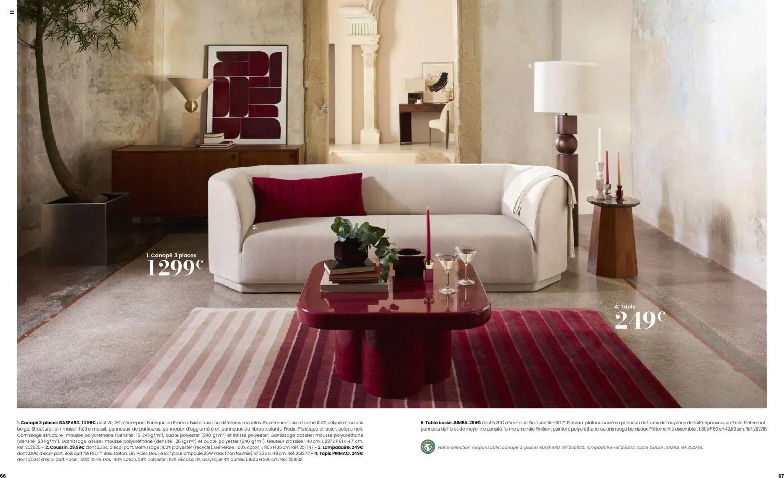 {H1} | Page: 34 | Produits: Plateau, Mousse, Canapé, Table