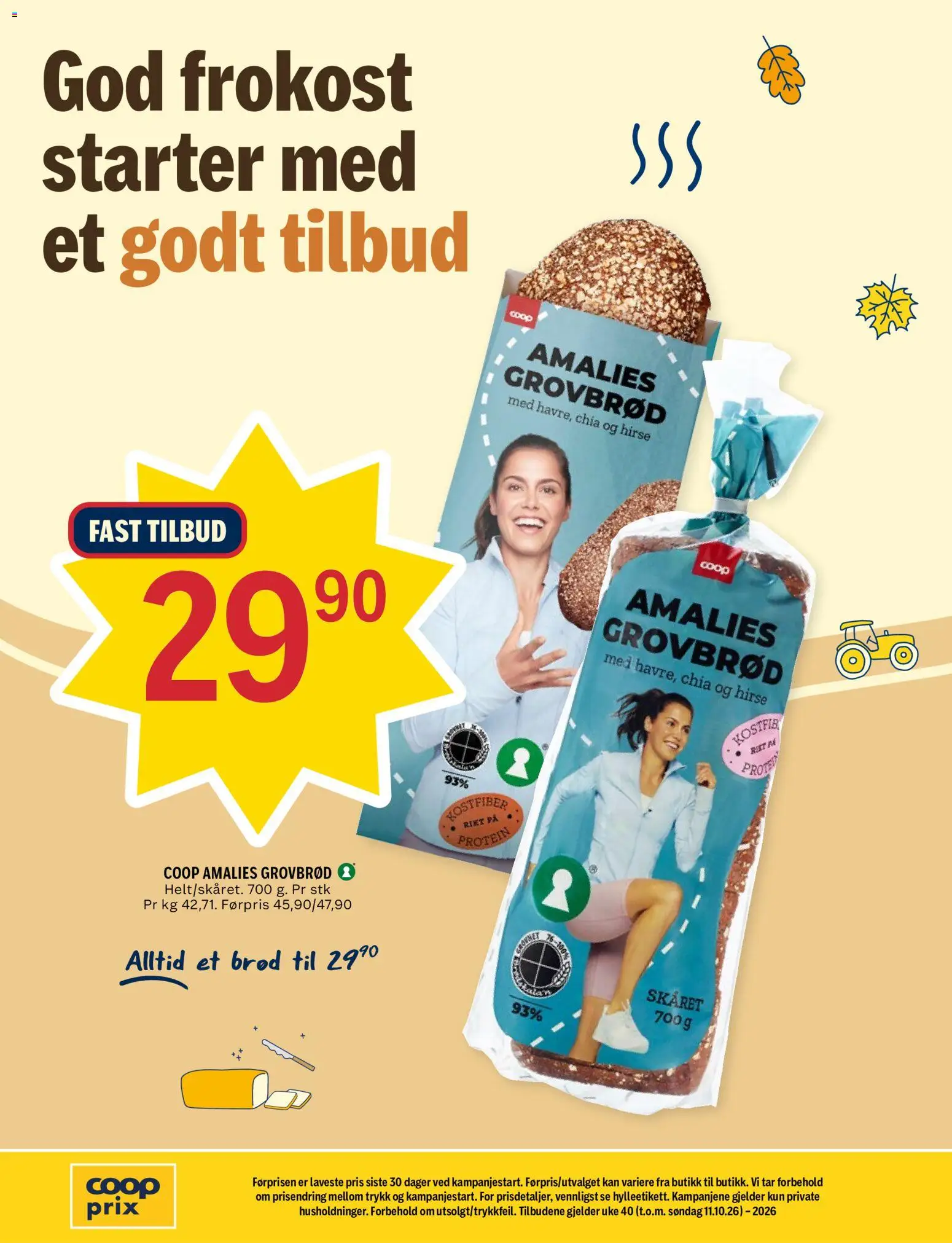 {H1} | Side: 11 | Produkter: Grovbrød, Brød, Ved, Protein