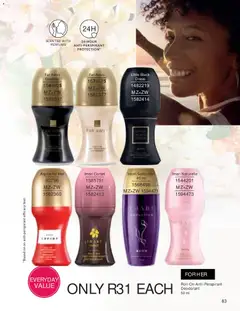 Avon specials catalogue – valid from 01/07/2026 | Page: 83 | Products: Dress, Perfume, Deodorant, Antiperspirant