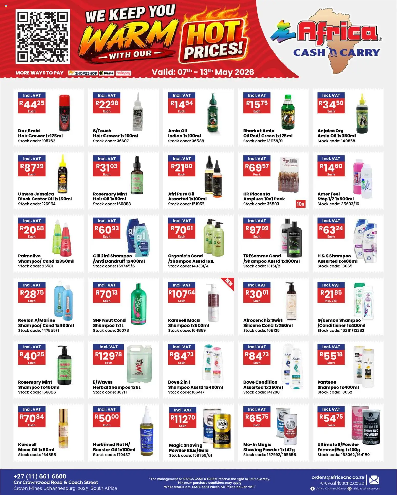 Africa Cash & Carry Specials | 07/05/2026 | How to get a limited discount? Save today! | South Africa