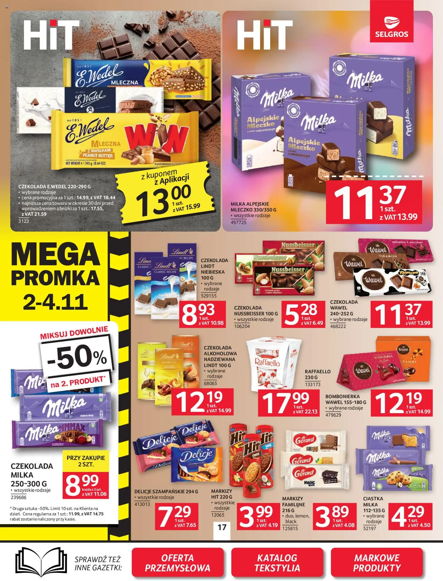 Selgros cash&carry gazetka od 22.10.2026 | Strona: 17 | Produkty: Raffaello, Markizy ciastka, Bombonierka, Tiramisu