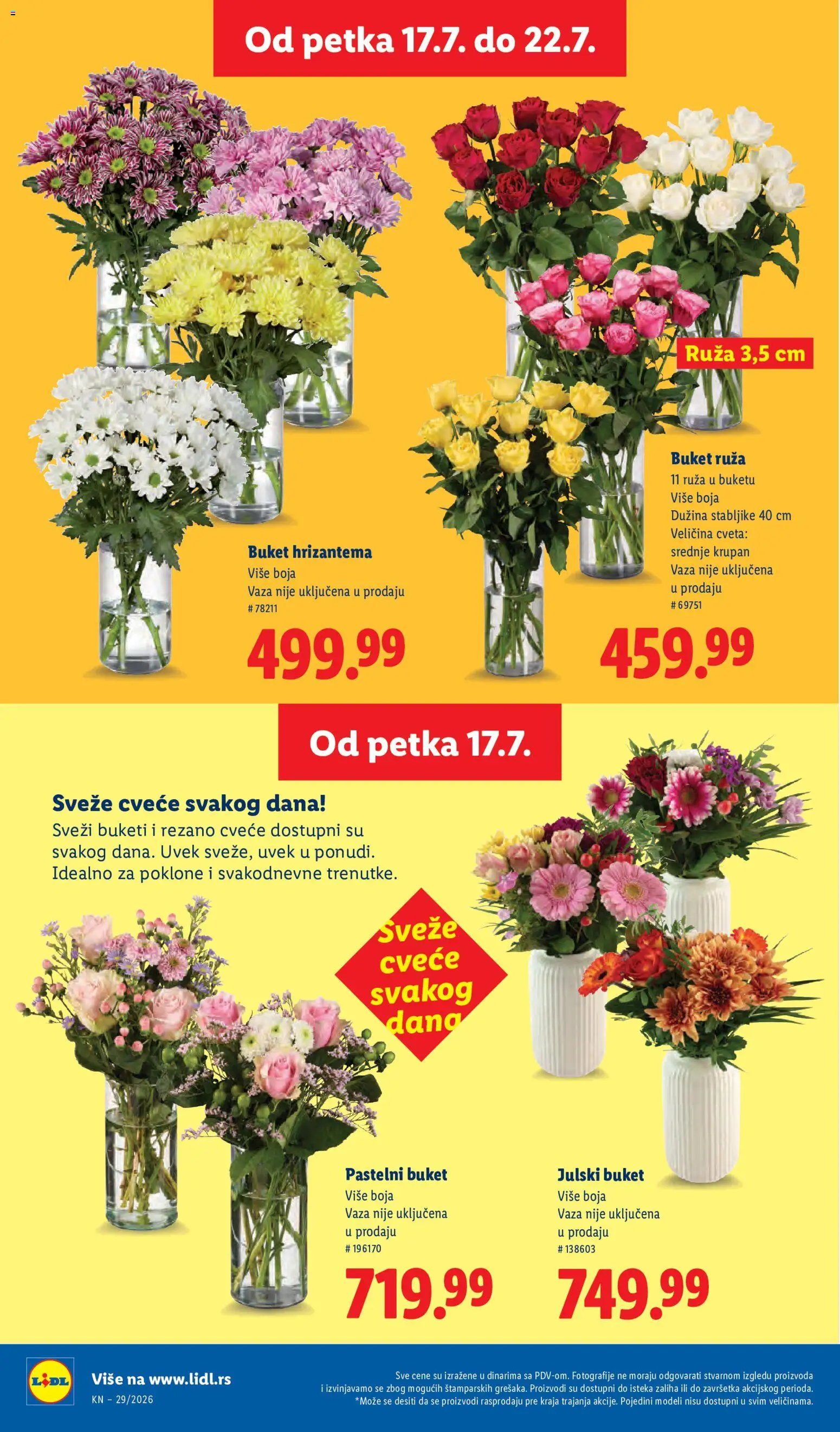Lidl katalog - važi od 16.07.2026 | Strana: 76 | Proizvode: Vaza, Hrizantema, Cvece