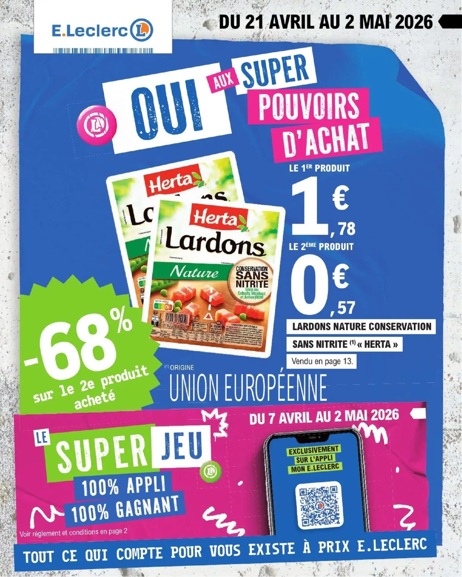 {H1} | Page: 1 | Produits: Lardons
