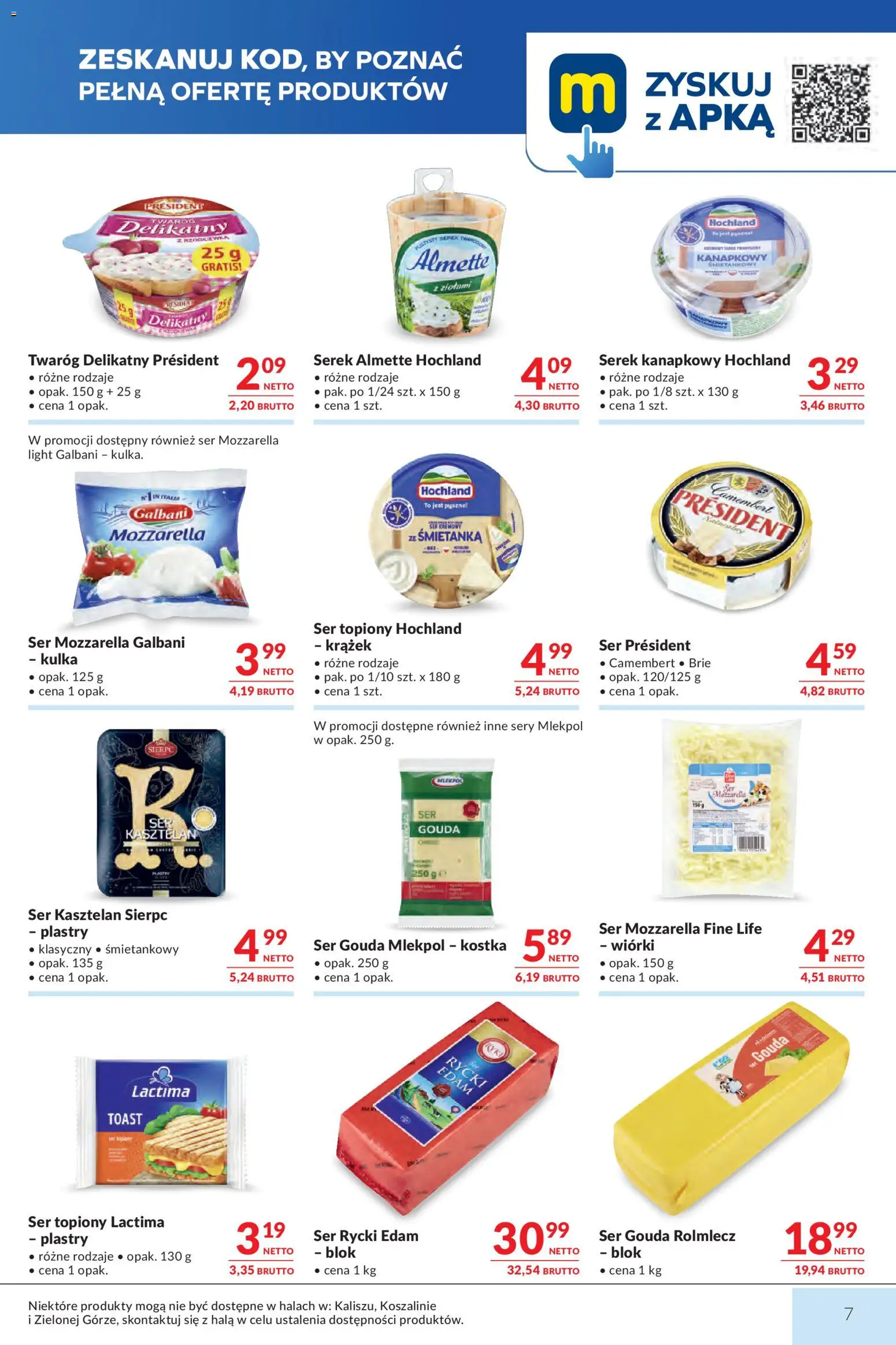 Makro gazetka od 07.07.2026 | Strona: 7 | Produkty: Serek, Sery, Twaróg, Ser gouda