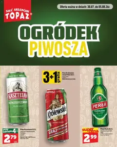 Pogląd oferty "Topaz gazetka - Ogródek Piwosza" - ważna od 30.07.2026