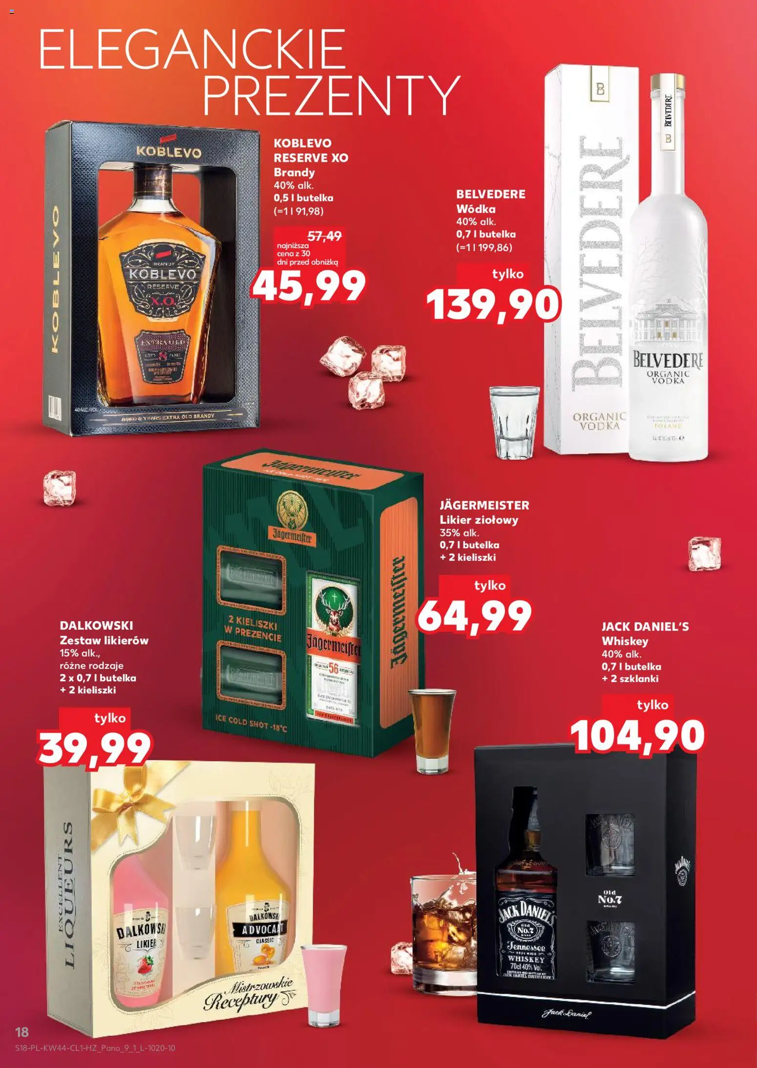 Kaufland Polsko leták - Barek od 29.10.2026 | Strana: 18 | Produkty: Jägermeister, Whiskey, Brandy, Jack Daniel’s