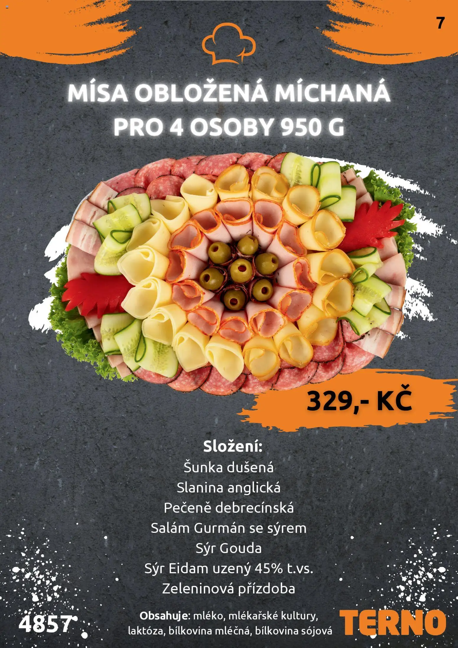Terno leták - Grill Zlín – Studená kuchyně od 30.01.2026 | Strana: 8 | Produkty: Sýr, Salám, Šunka, Eidam