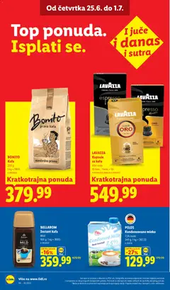 LAVAZZA, Kapsule, za kafu, Više vrsta, 10 kom.; 1 kom. = 55.-, # 7005028 # 7005029 # 7005043, Lavazza kapsule za kafu, 8 komada, 56g - pregled Lidl kataloga - važi od 25.06.2026 | Strana: 26