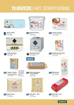 Pogląd oferty "Makro gazetka - Produktów marek własnych dla profesjonalnej Gastronomii" - ważna od 01.03.2026 | Strona: 27 | Produkty: Smalec wyborowy, Śmietanka do kawy, Masło, Cheddar