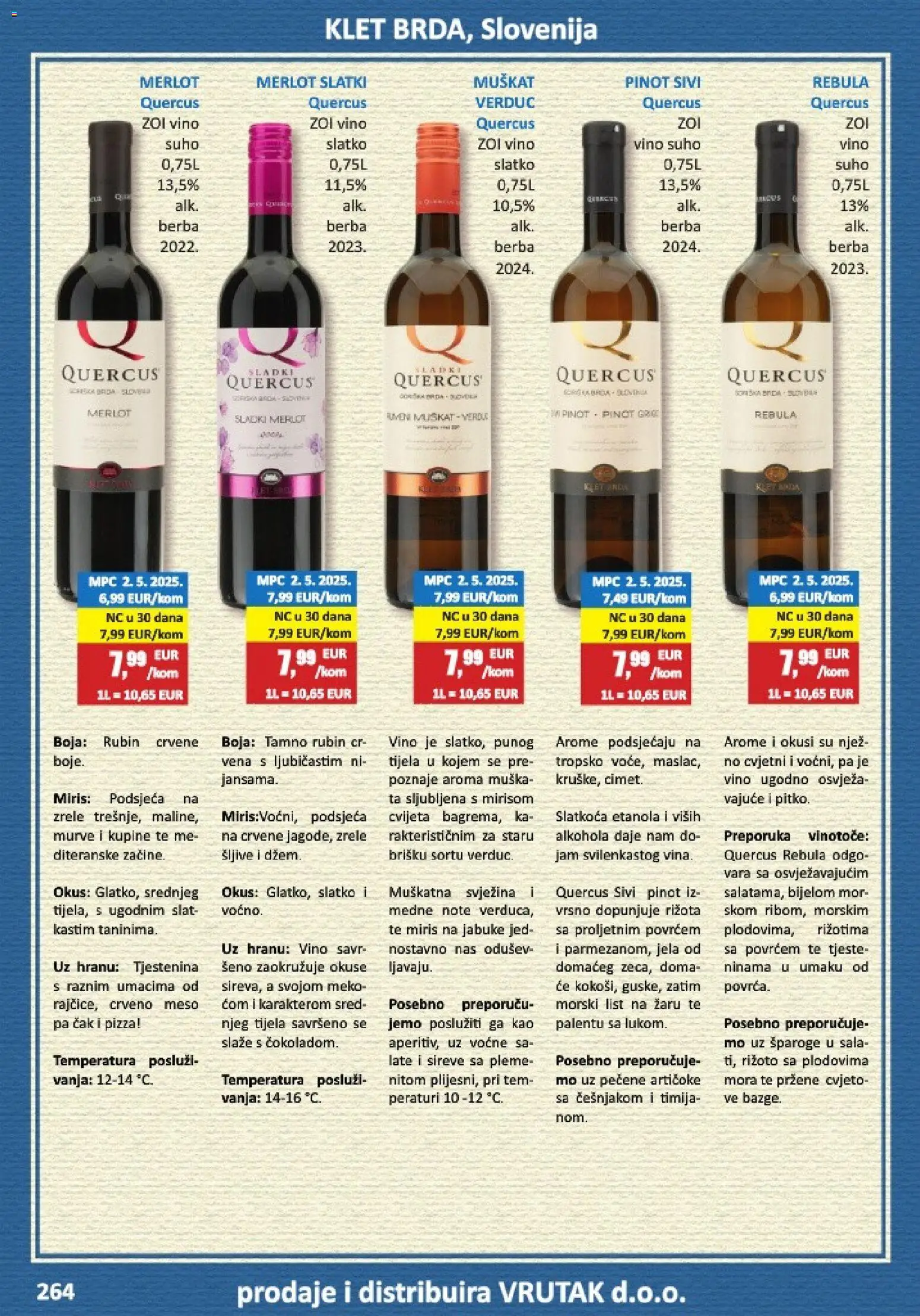Vrutak katalog | vrijedi od 01.11.2025 | Stranica: 264 | Proizvodi: Miris, Meso, Pizza, Vino