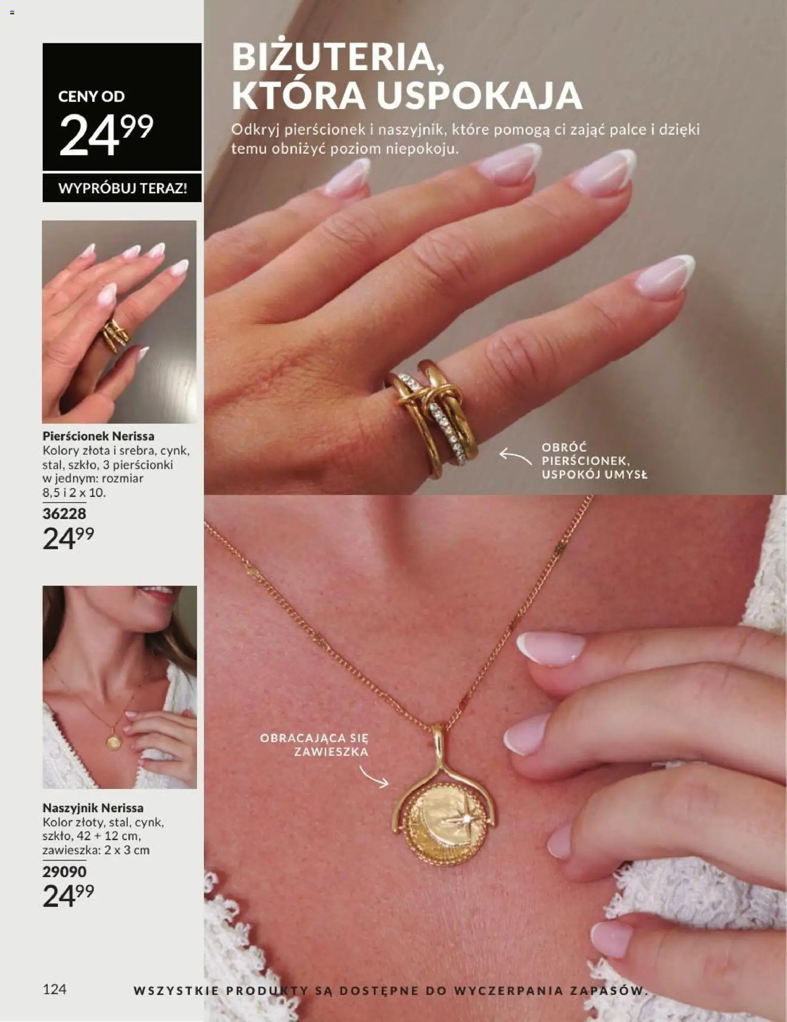 Avon Katalog 8 2026 od 01.08.2026 | Strona: 124 | Produkty: Naszyjnik, Pierścionek, Zając