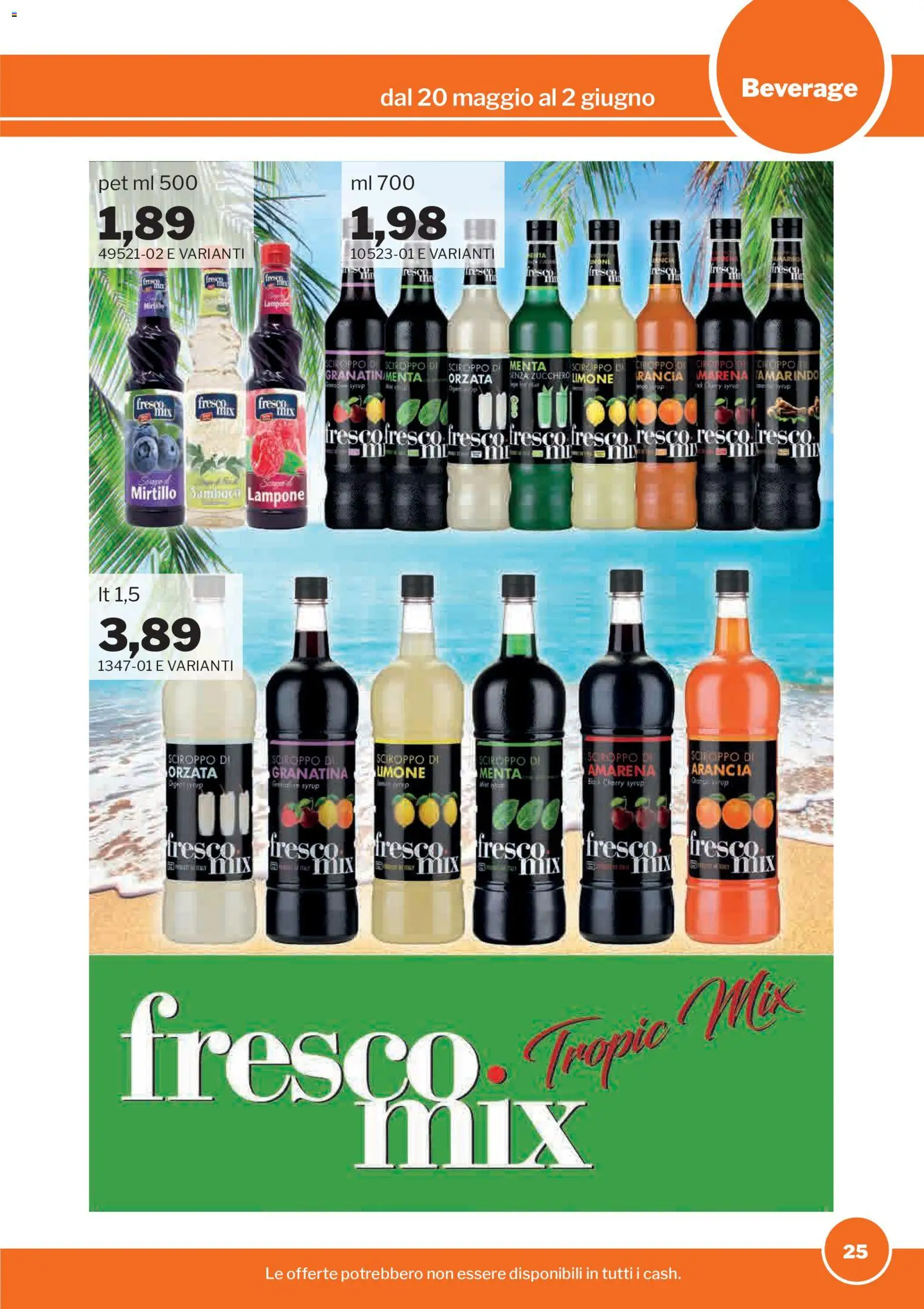 Volantino Sogegross del 20.05.2026 | Pagina: 25 | Prodotti: Limone, Arancia, Menta, Amarena