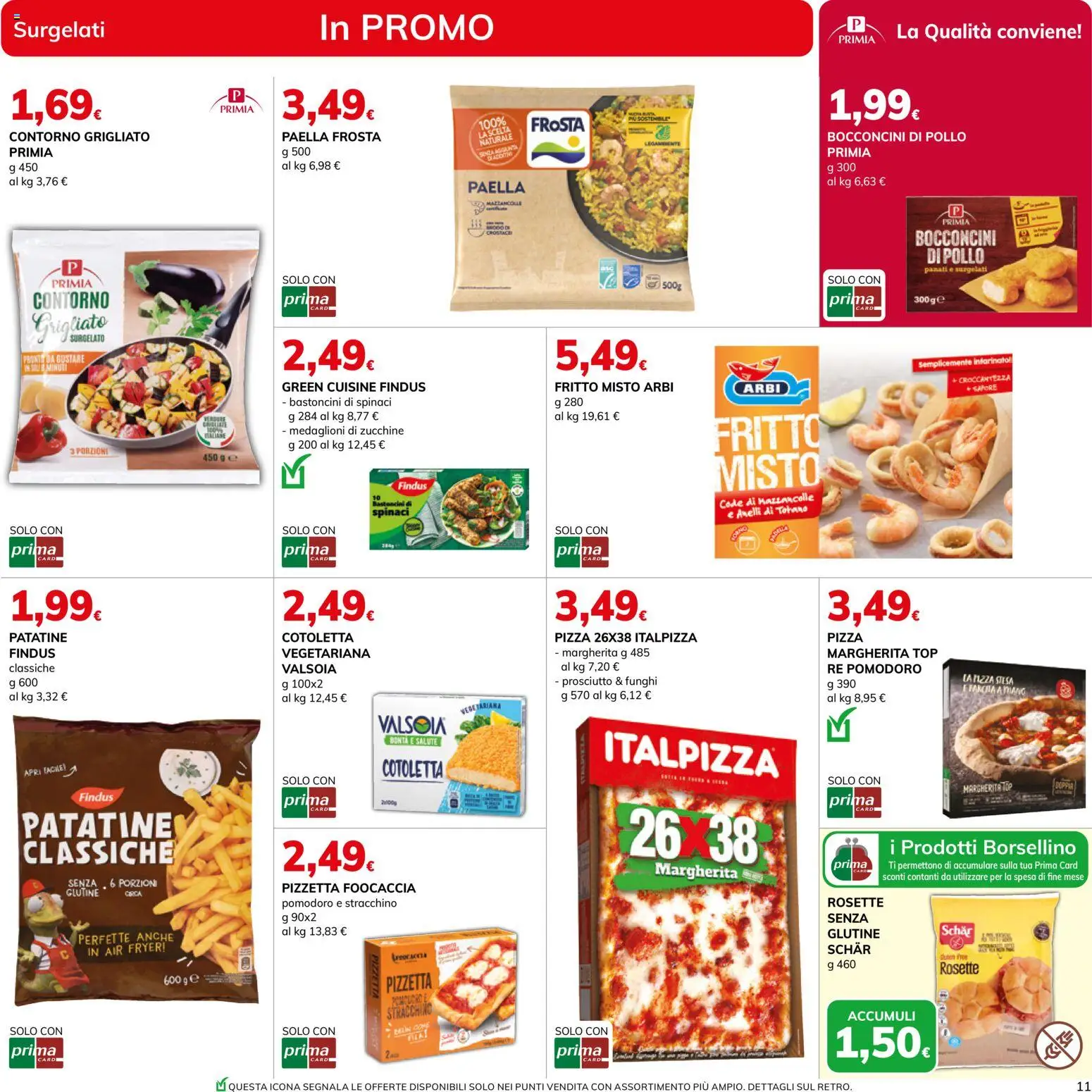 Volantino Basko del 11/08/2026 | Pagina: 11 | Prodotti: Mazzancolle, Top, Funghi, Paella