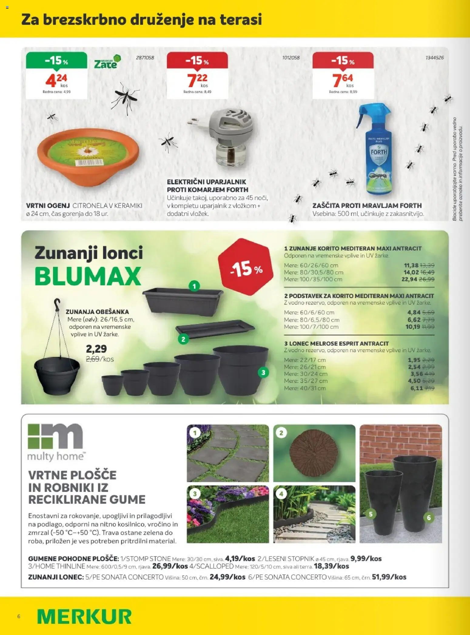 Novi Merkur katalog ponudbe – veljaven od 06.05.2026 | Stran: 6 | Izdelki: Zelena