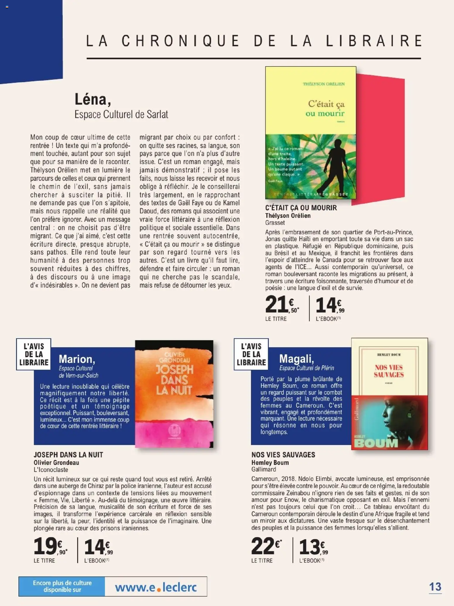{H1} | Page: 13 | Produits: Mais, Porte, Olivier, Livre