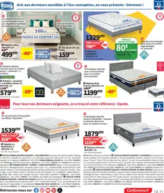 Conforama - Prévisualisation de Conforama catalogue valide à partir de 14.04.2026 | Page: 11 | Produits: Tête de lit, Mousse, Suspension, Matelas