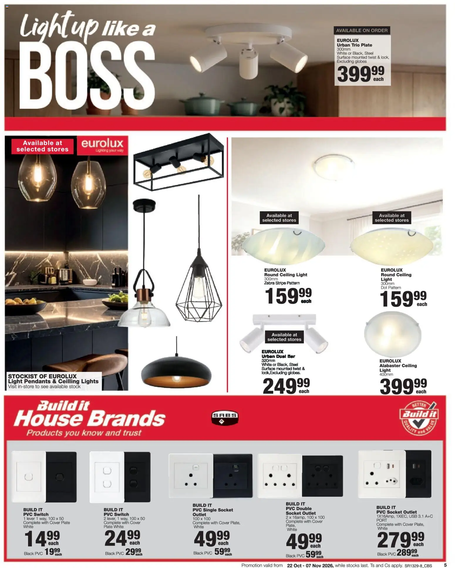 New Build It catalogue – valid from 22/10/2026 | Page: 5 | Products: Cover, USB, Switch, Stock