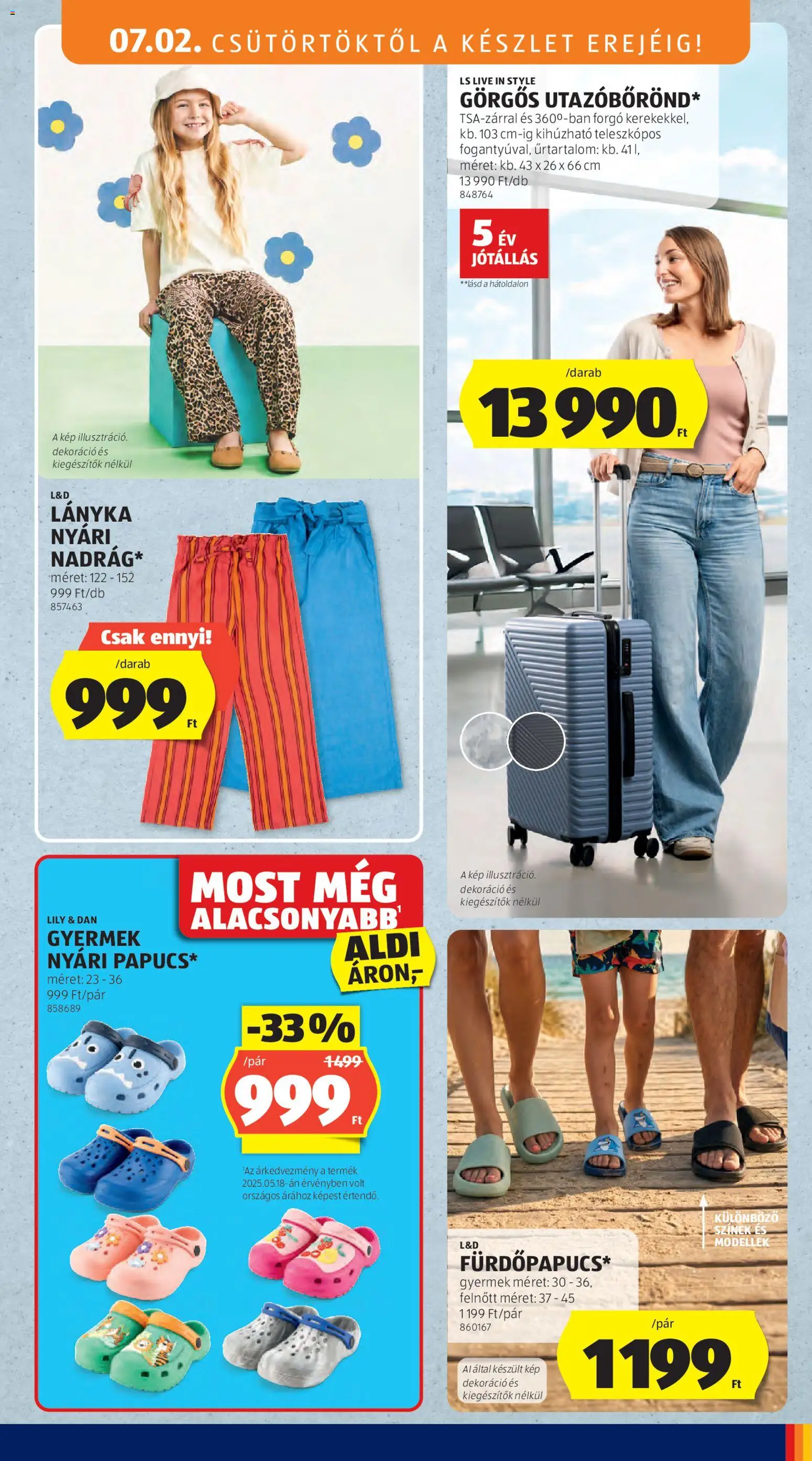Aldi akciós ujság - amely érvényes a következő dátumtól: 2026.07.02. | Oldal: 5 | Termékek: Dekoráció