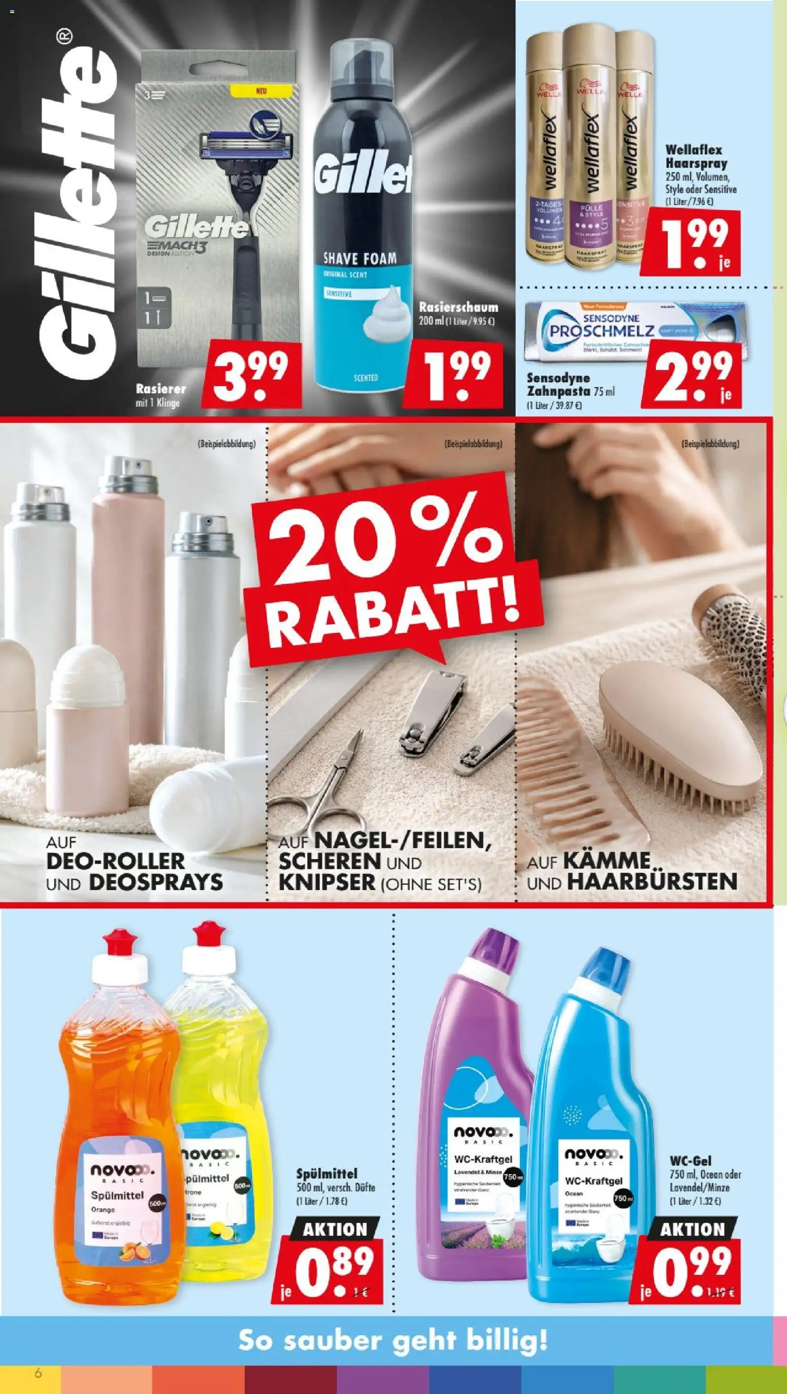 Mäc Geiz Prospekt – gültig ab 03.08.2026 | Seite: 6 | Produkte: Rasierer, Haarspray, Rasierschaum, Zahnpasta