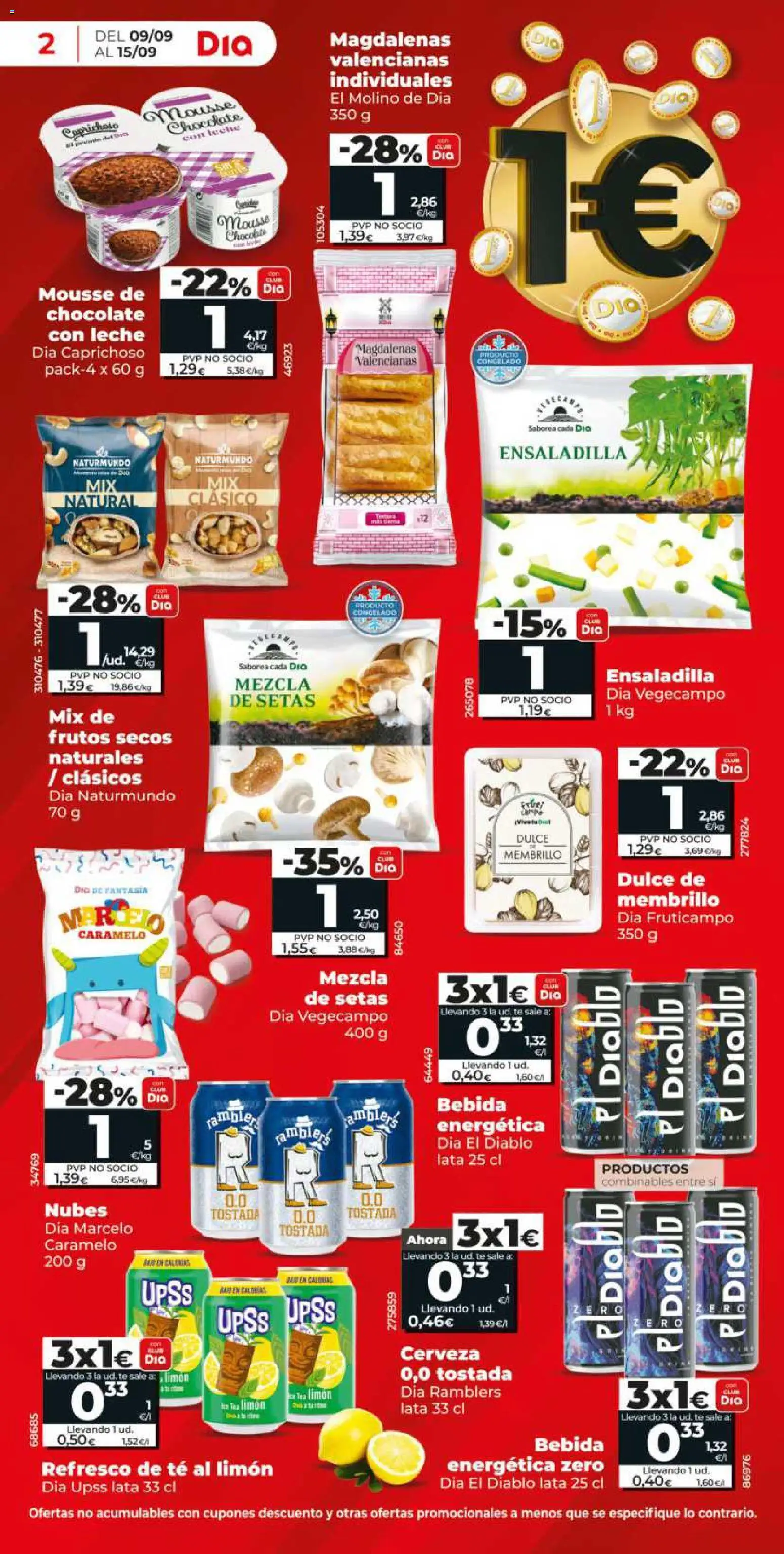 Dia - folleto │ válido desde el 09/09/2026 | Página: 2 | Productos: Ensaladilla, Leche, Chocolate, Muffins