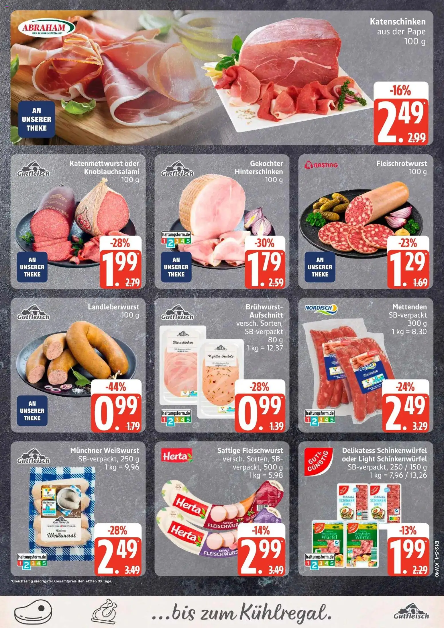 Edeka Prospekt Sterup (ab 28.09.2026) » Angebote Online | Seite: 5 | Produkte: Theke, Weißwurst, Schinken