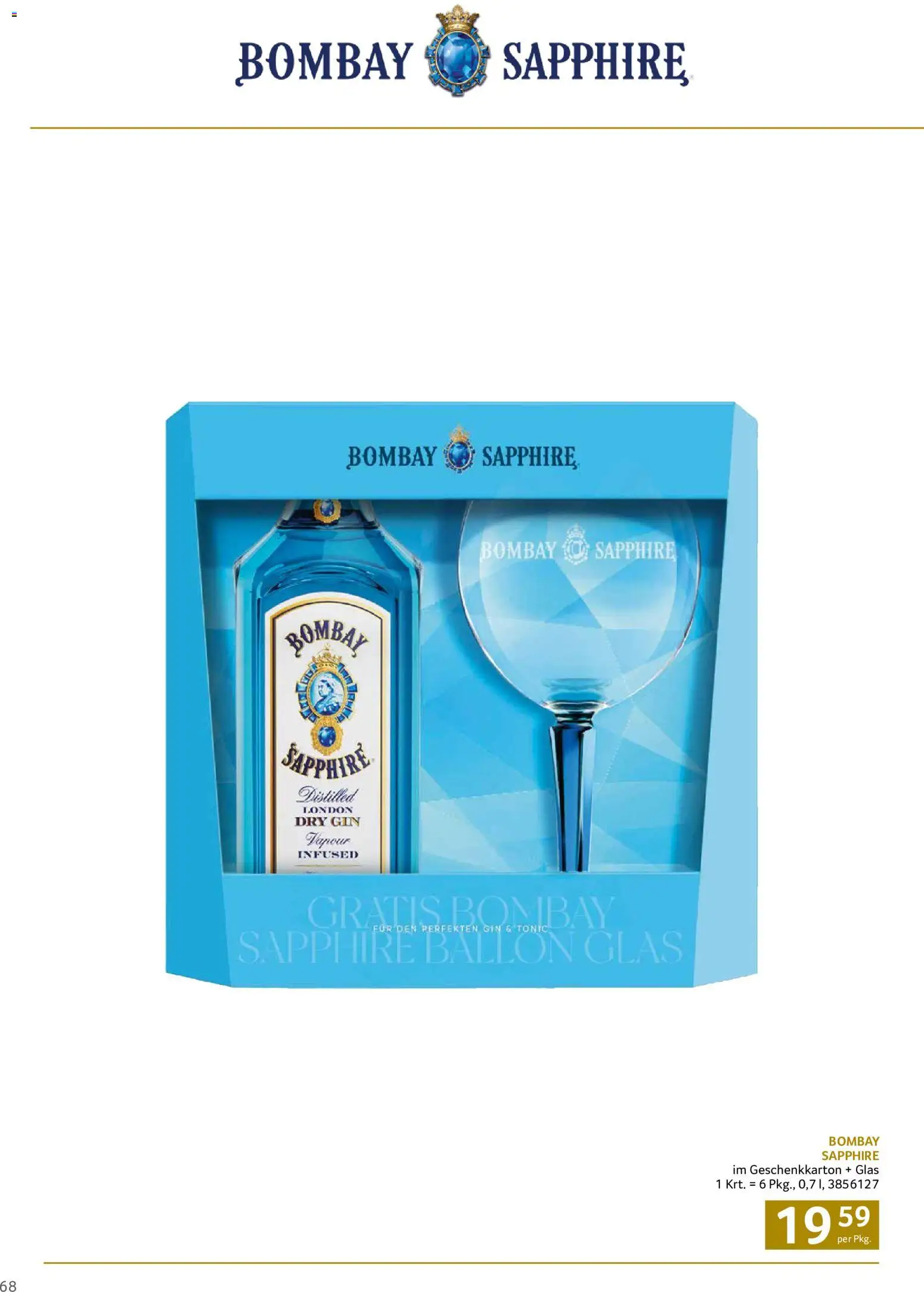 Transgourmet Christmas gültig ab 12.10.2026 | Seite: 68 | Produkte: Gin