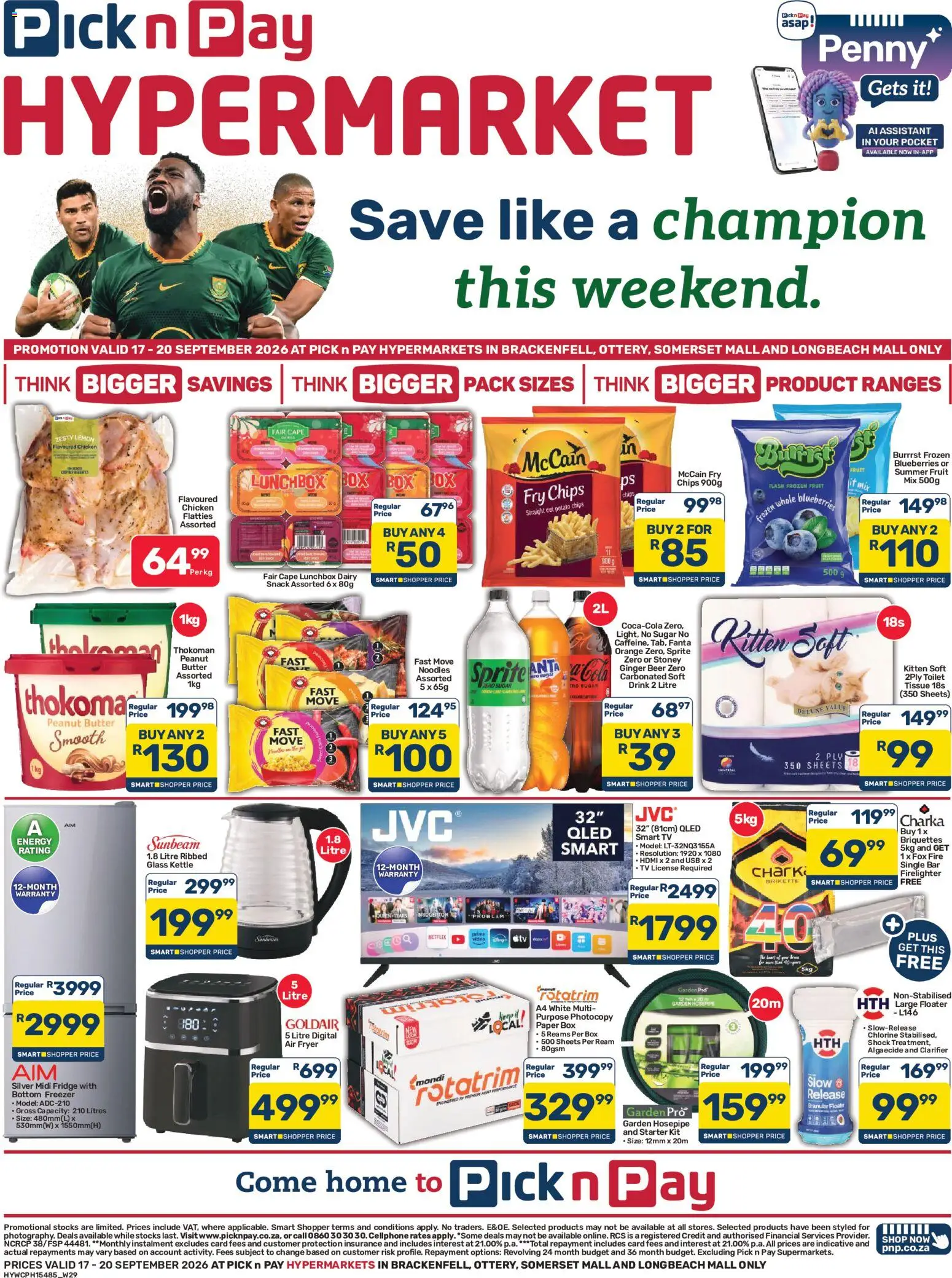 New Pick n Pay catalogue – valid from 17/09/2026 | Page: 1 | Products: Box, Fridge, Air fryer, Chicken