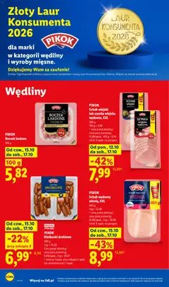 Pogląd oferty "PIKOK Schab wiejski lub szynka wiejska wędzona, XXL, 200 g" - ważna od 15.10.2026 | Strona: 70