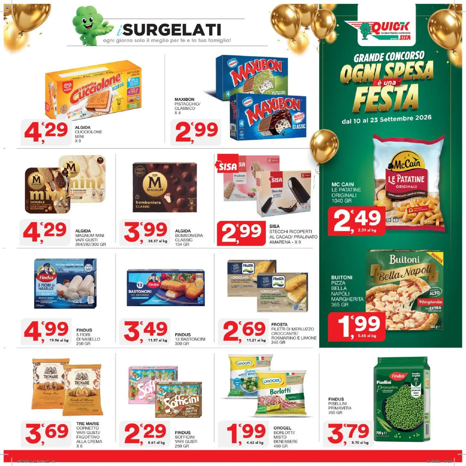 Volantino SISA del 10/09/2026 | Pagina: 19 | Prodotti: Rosmarino, Pizza, Merluzzo, Limone