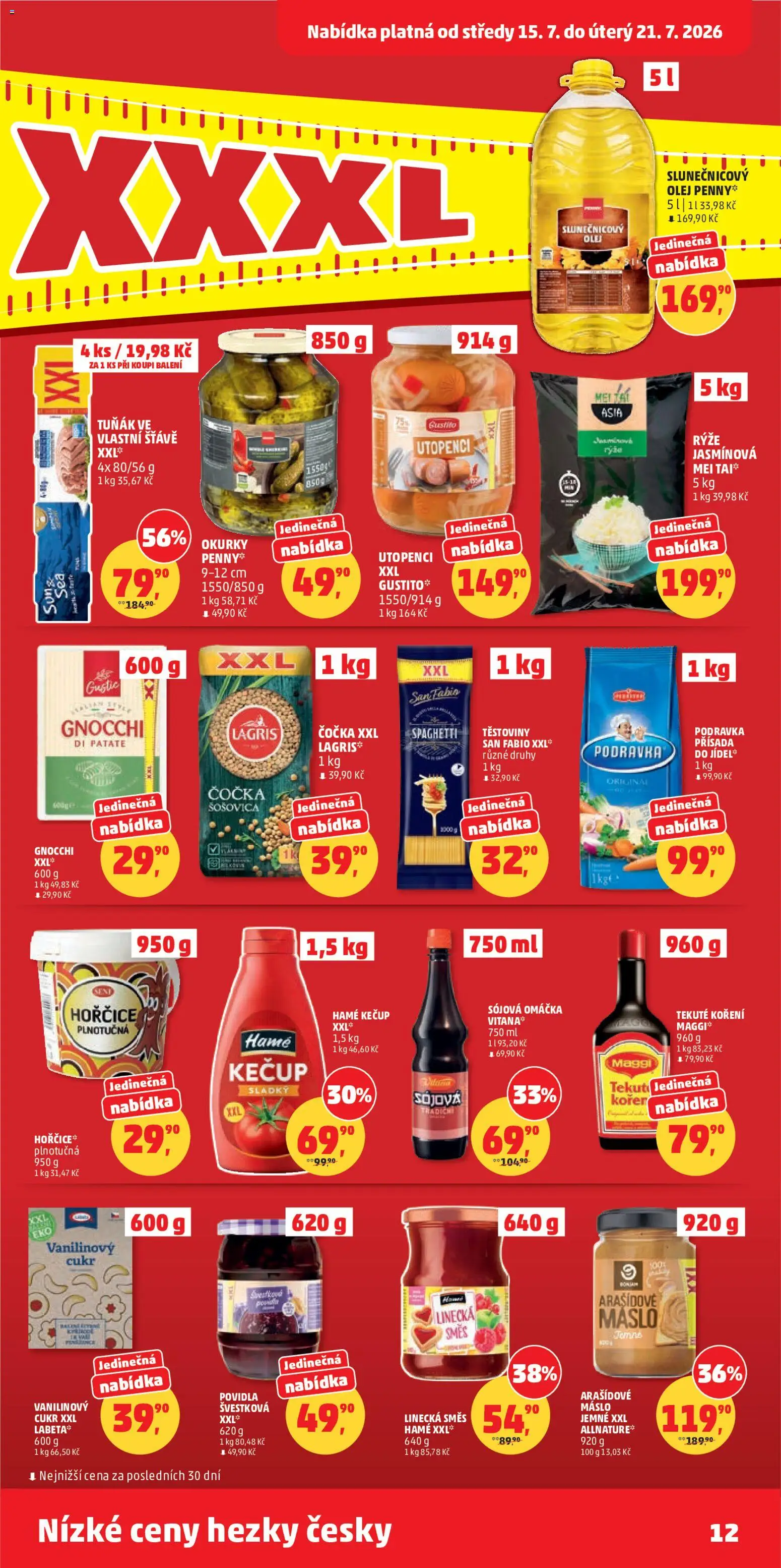 Penny Market leták od 15.07.2026 | Strana: 12 | Produkty: Maggi, Povidla, Koření, Cukr