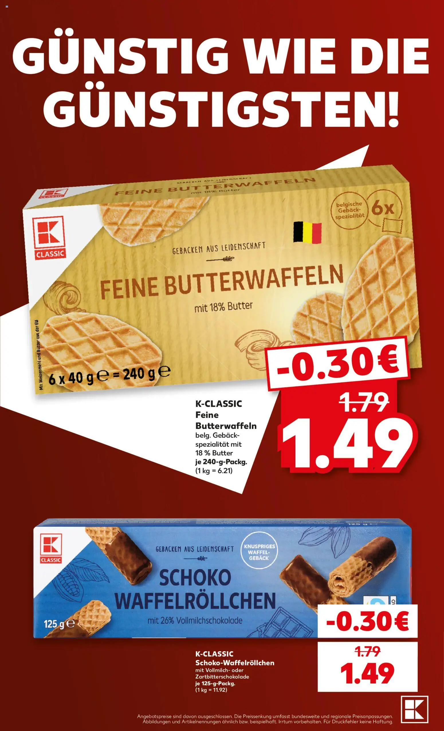 Kaufland Německo leták - Günstig wie die Günstigsten od 25.09.2026 | Strana: 1