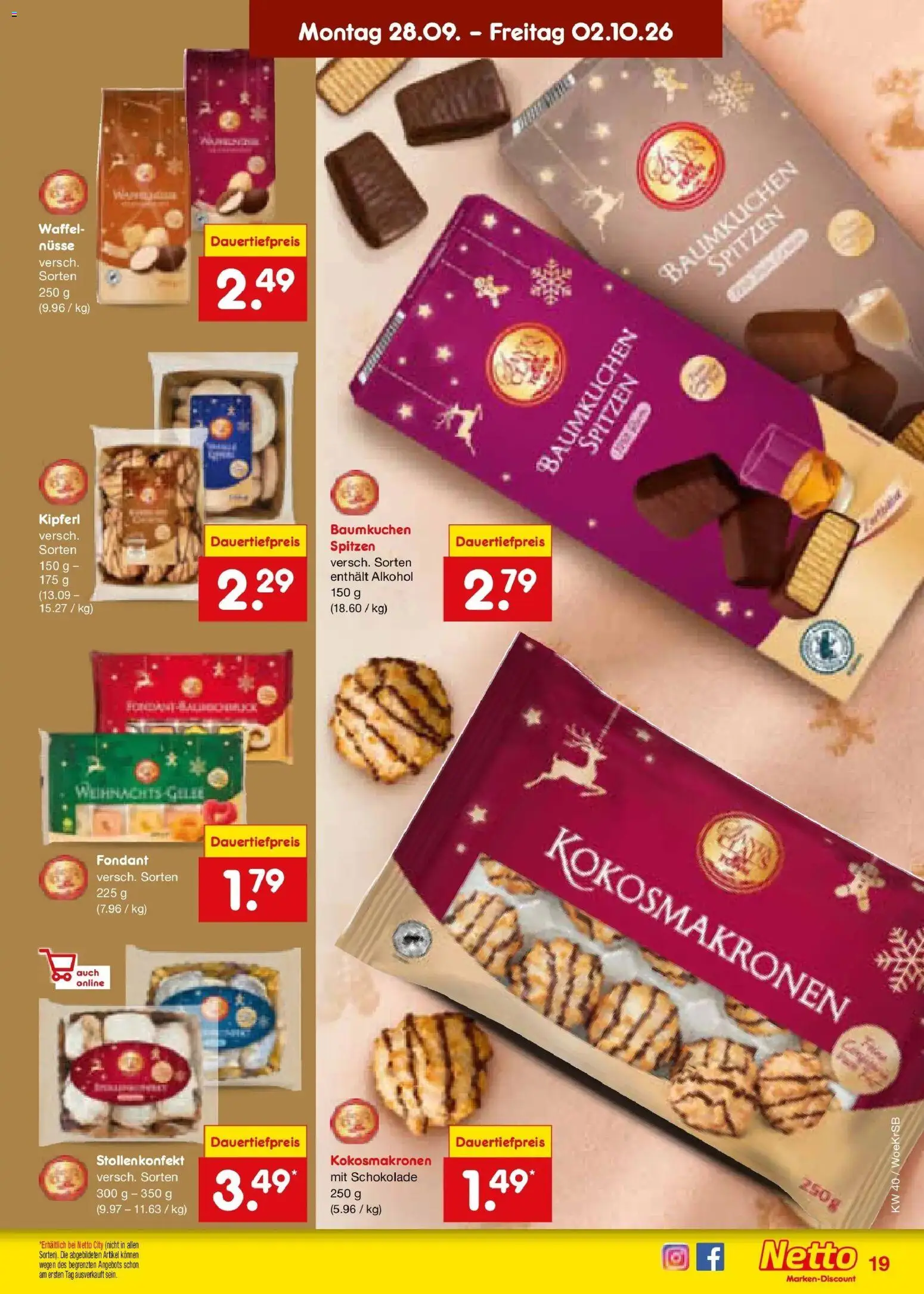 Netto Marken-Discount Prospekt Gemmingen – gültig ab 28.09.2026 | Seite: 27 | Produkte: Schokolade, Alkohol, Nüsse