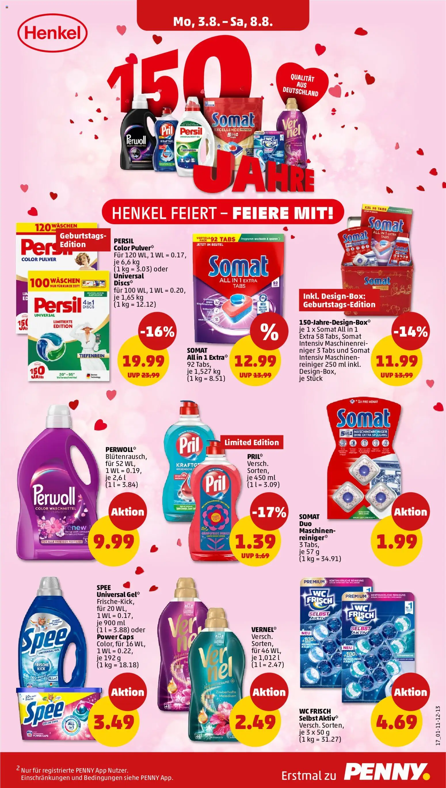 Penny Prospekt – gültig ab 03.08.2026 | Seite: 21 | Produkte: Perwoll, Grapefruit, Wc frisch, Pril
