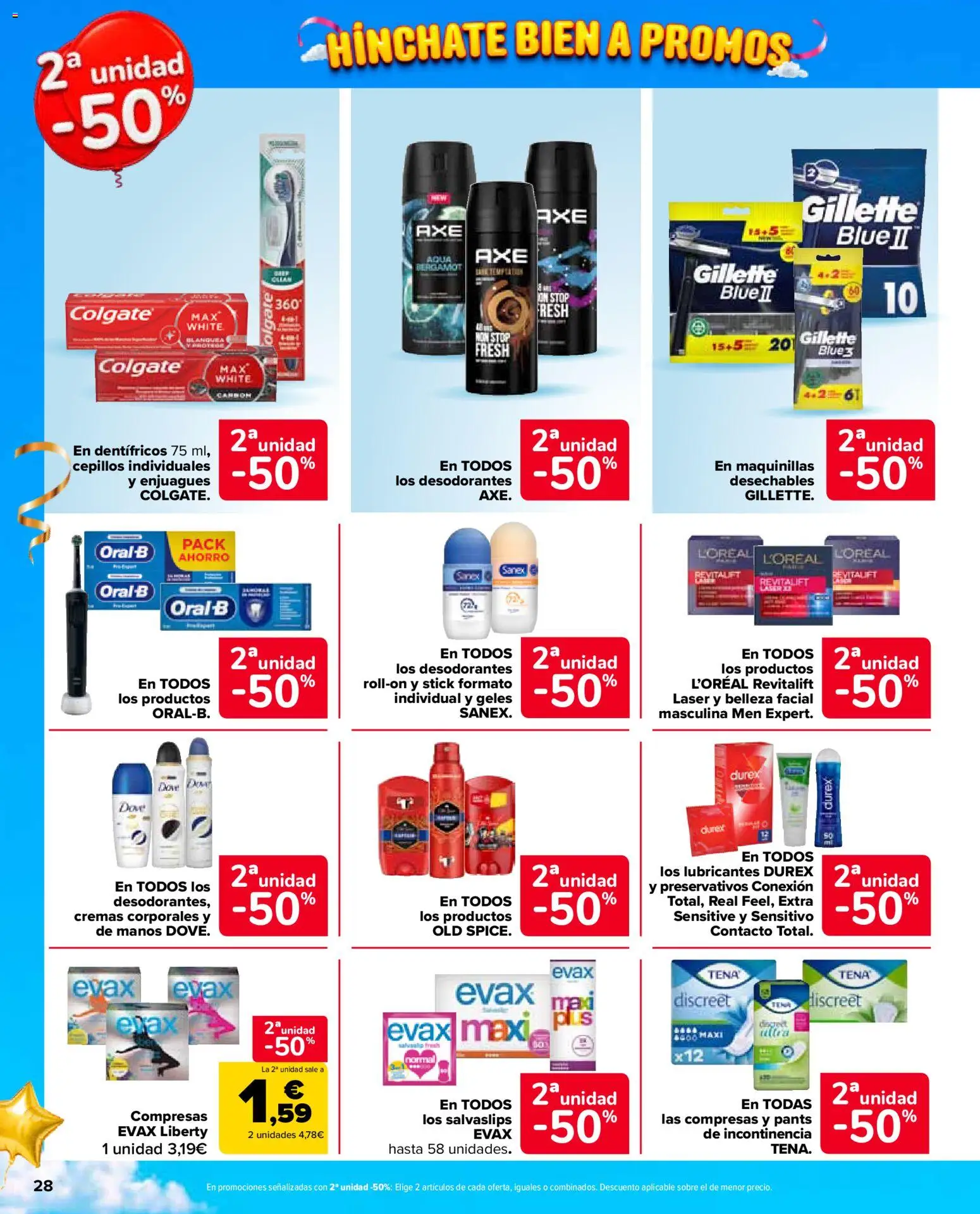 Carrefour Market folleto │ válido desde el 24/09/2026 | Página: 28 | Productos: Salvaslips, Preservativos, Compresas
