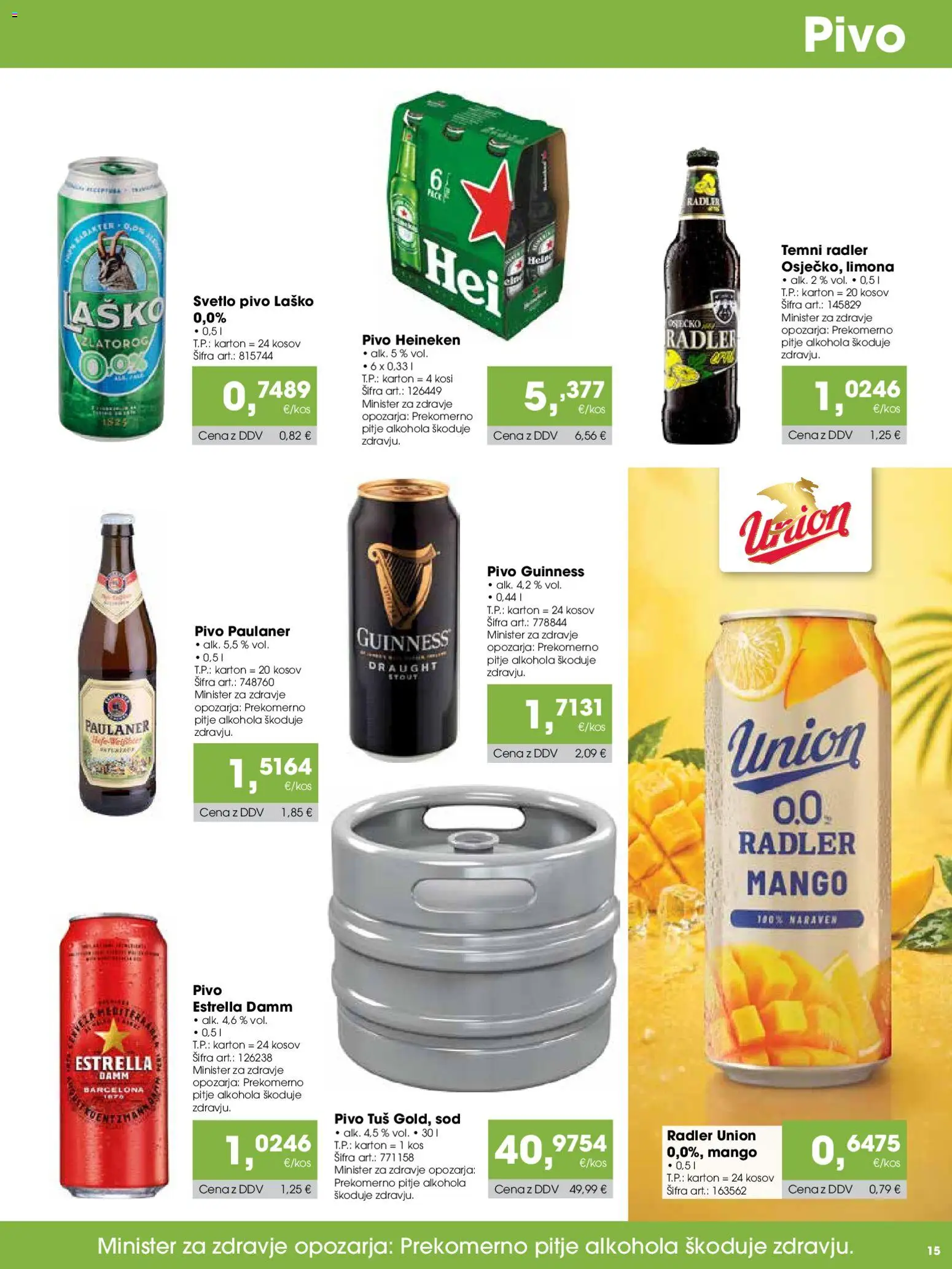 Novi Tuš katalog ponudbe – veljaven od 15.05.2026 | Stran: 15