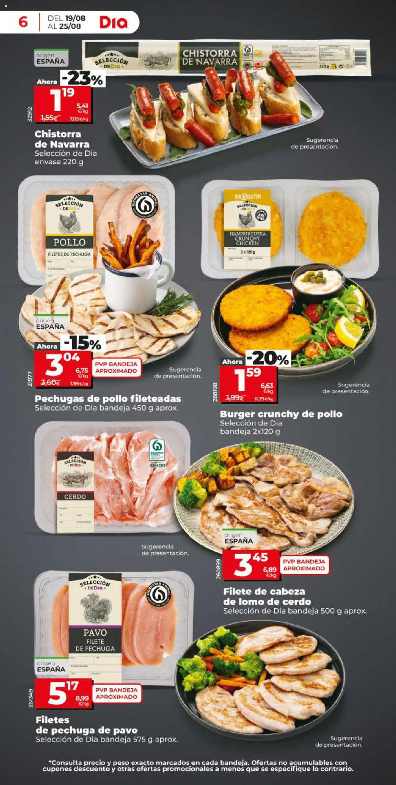 Dia - folleto Market │ válido desde el 19/08/2026 | Página: 6 | Productos: Lomo, Lomo de cerdo, Peso, Pollo
