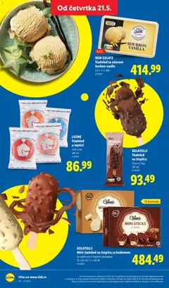 BON GELATI Sladoled sa ukusom burbon vanile, 2,5 l - pregled Lidl kataloga - važi od 21.05.2026 | Strana: 50