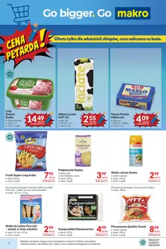 Pogląd oferty "Makro gazetka" - ważna od 23.06.2026 | Strona: 4 | Produkty: Masło Polskie, Mleko, Masło, Lody