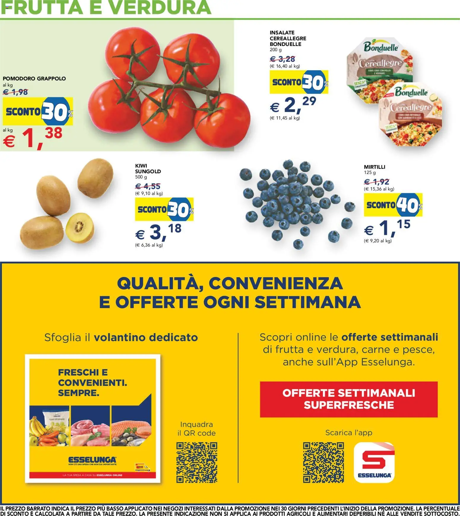 Volantino Esselunga S del 02/07/2026 | Pagina: 12 | Prodotti: Kiwi, Frutta, Pomodoro, Mirtilli