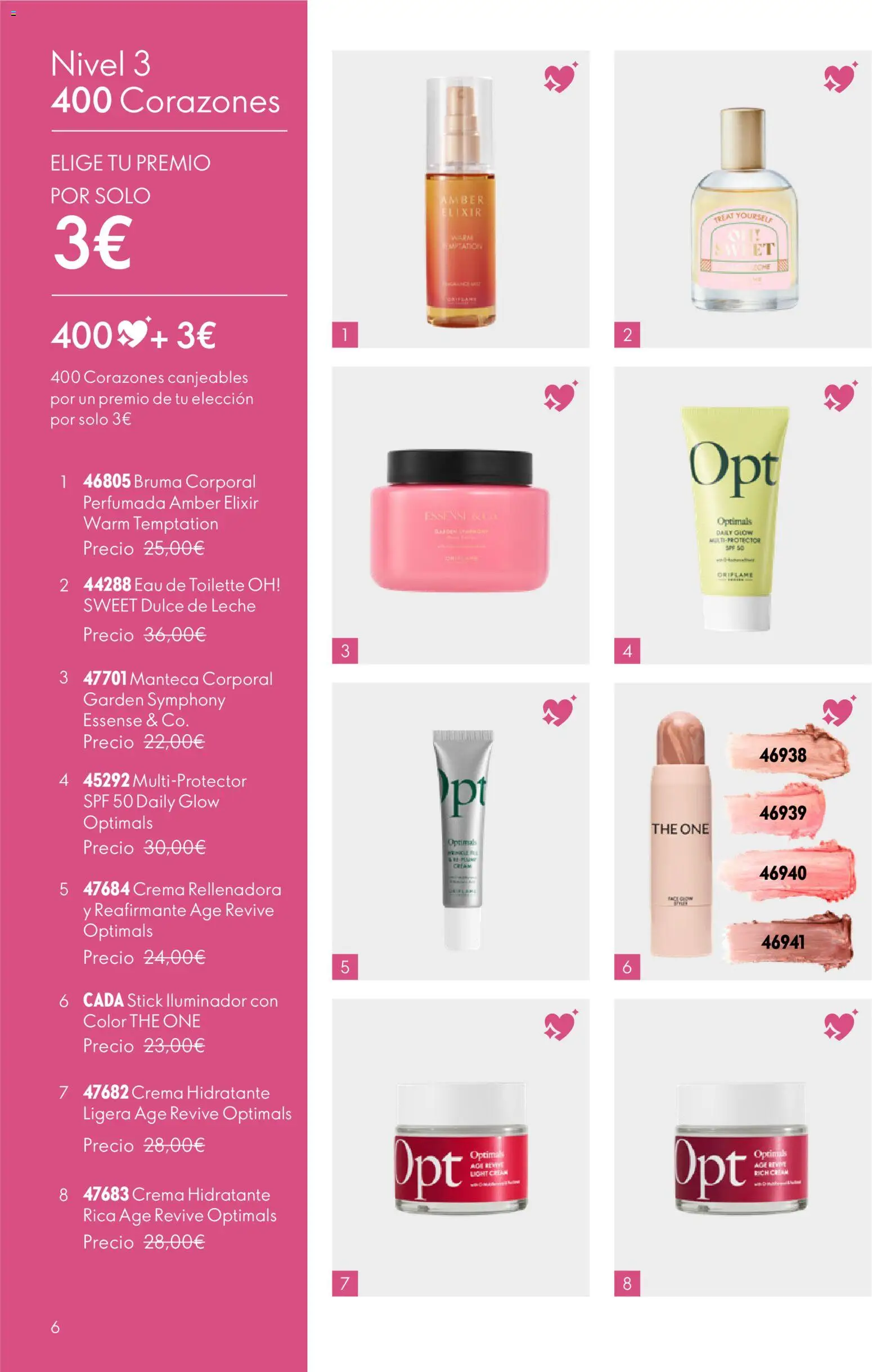 Oriflame Catálogo Beauty Rewards │ válido desde el 08.06.2026 | Página: 6 | Productos: Iluminador, Leche, Manteca, Crema hidratante