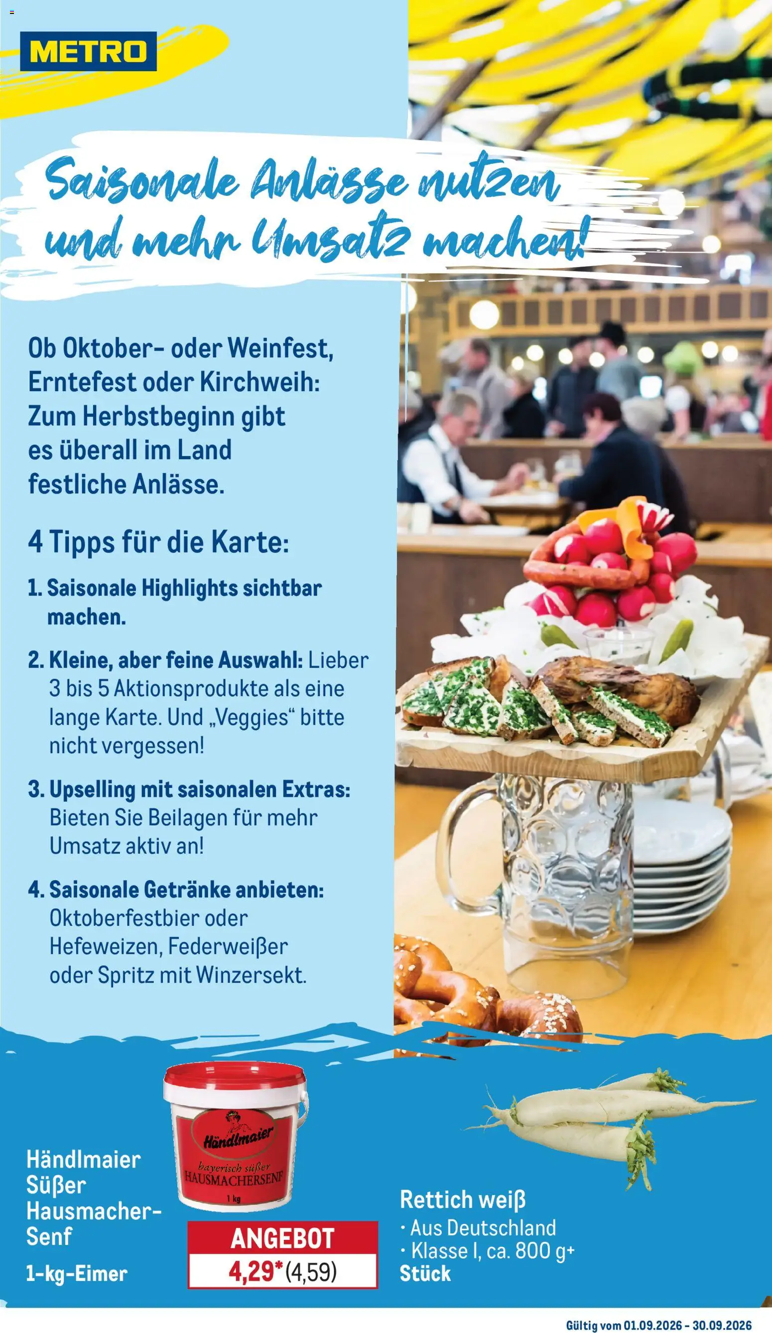 Metro Monats-Menü – gültig ab 01.09.2026 | Seite: 5 | Produkte: Beilagen
