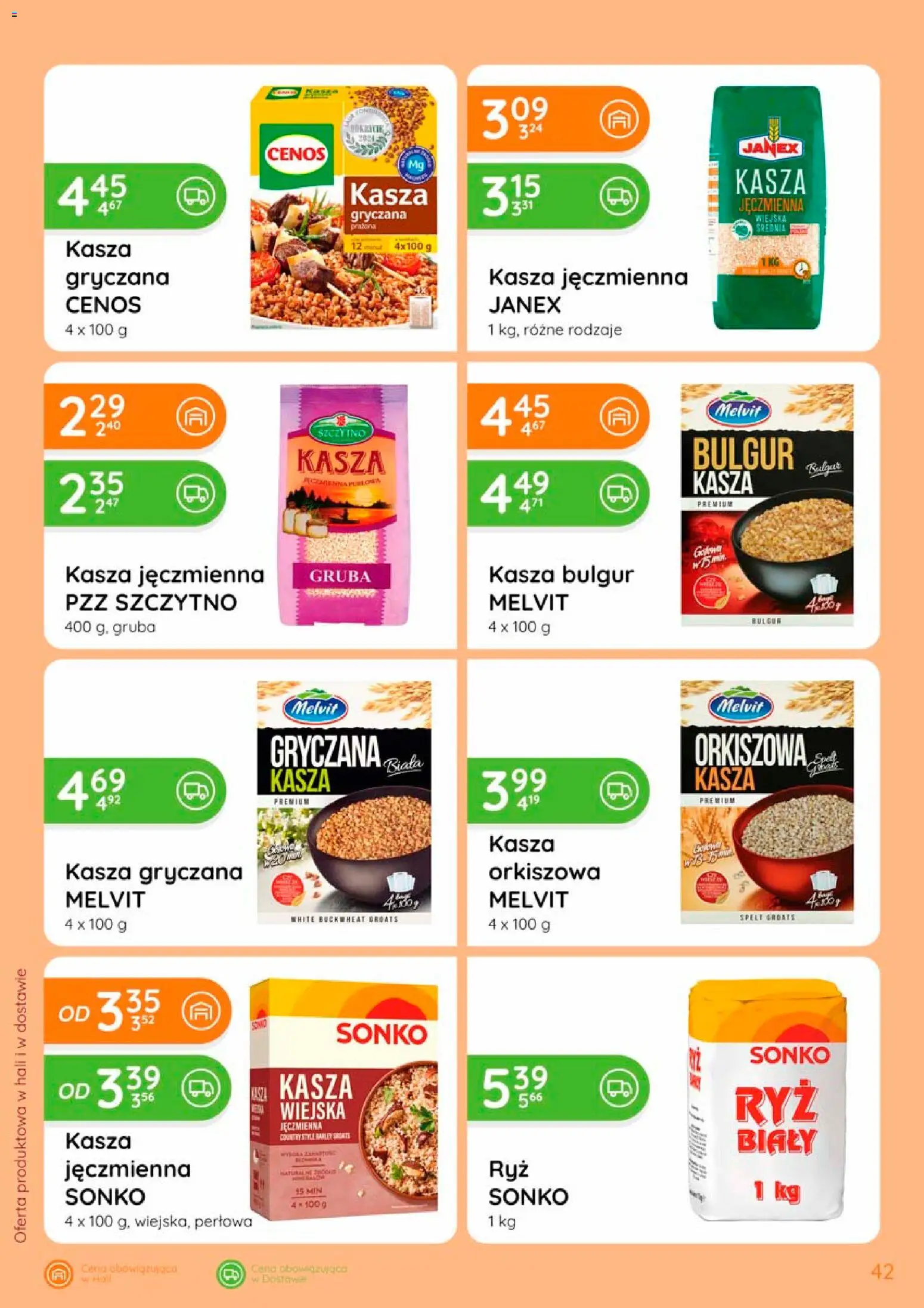 Eurocash gazetka od 17.09.2026 | Strona: 42 | Produkty: Kasza, Kasza jęczmienna, Bulgur, Kasza gryczana