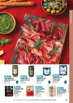 METRO - Prévisualisation de METRO - Guide Italie valide à partir de 28/05/2026 | Page: 63 | Produits: Câpres, Poivrons, Antipasti, Vinaigre