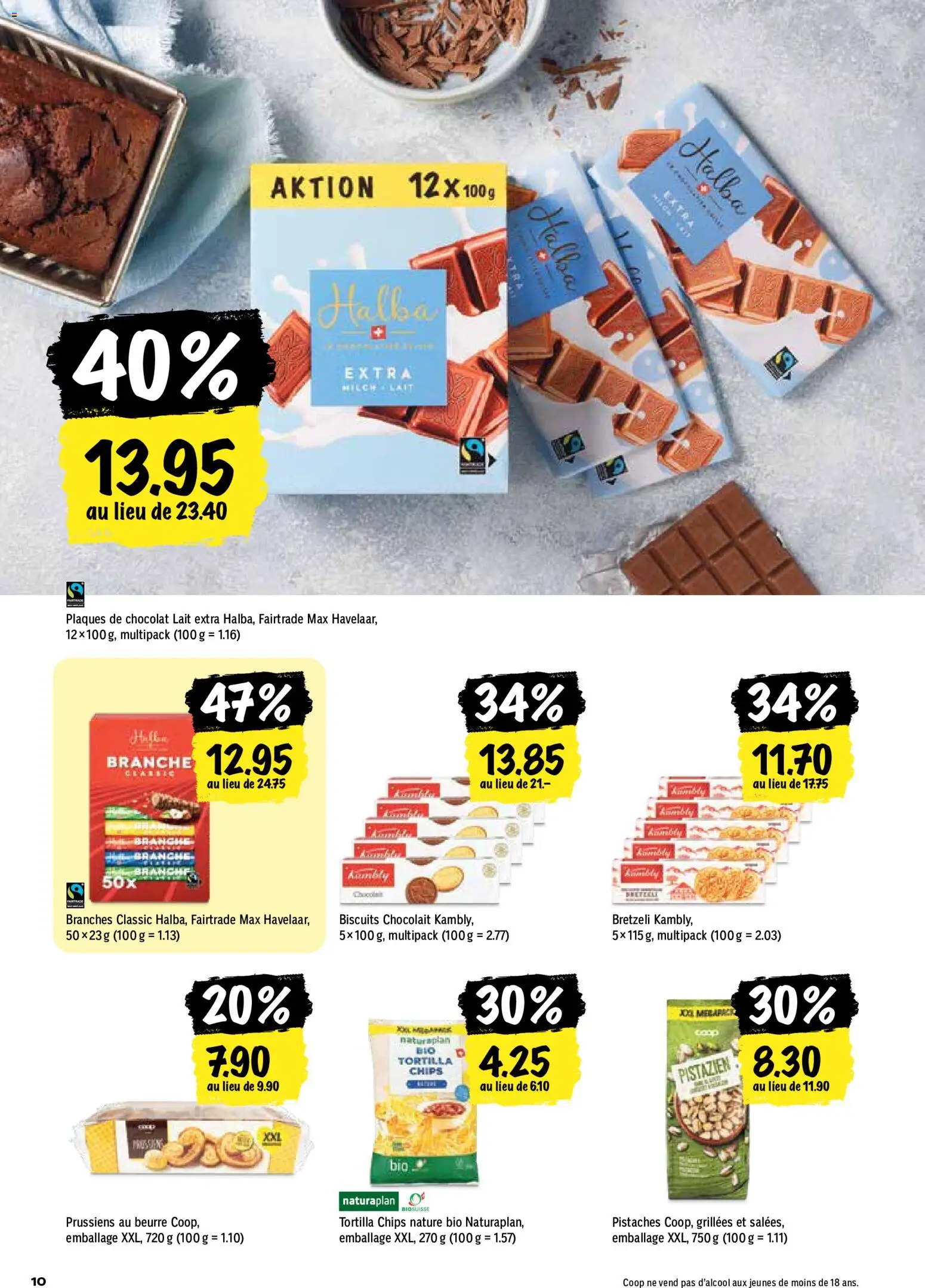 Coop aktionen FR – gültig ab 22.10.2026 | Seite: 10 | Produkte: Milch, Butter, Chips