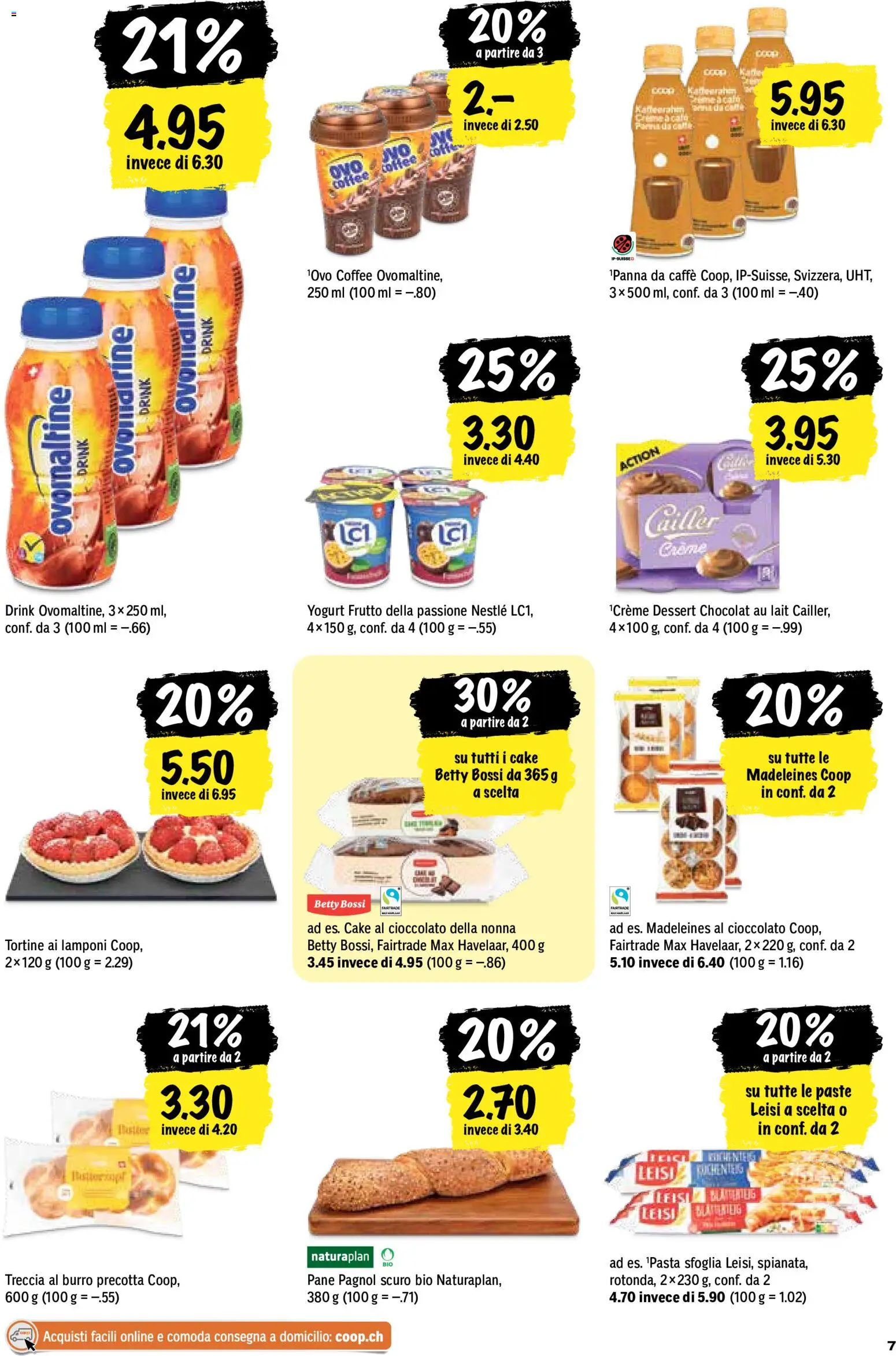 Coop aktionen IT – gültig ab 23.07.2026 | Seite: 7 | Produkte: Pane, Pasta, Creme