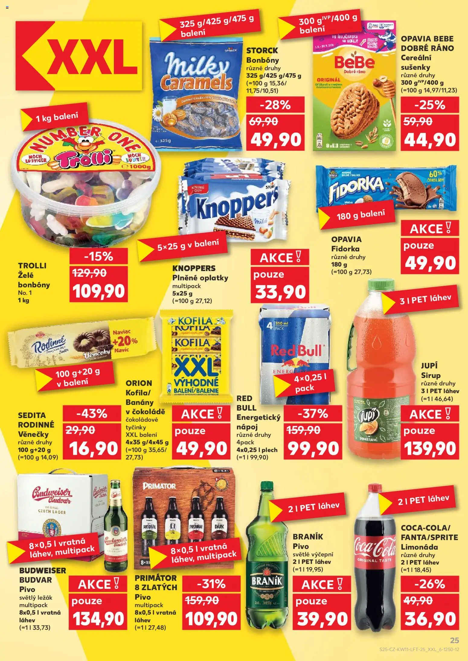 Kaufland leták od 11.03.2026 | Strana: 25 | Produkty: Kofila, Láhev, Sušenky, Fidorka