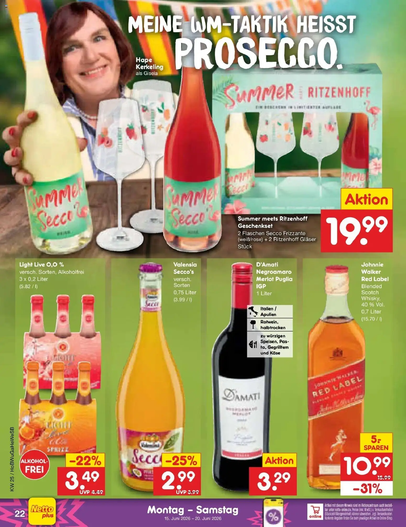 Netto Marken-Discount Prospekt Stemwede-Dielingen – gültig ab 15.06.2026 | Seite: 28 | Produkte: Käse, Merlot